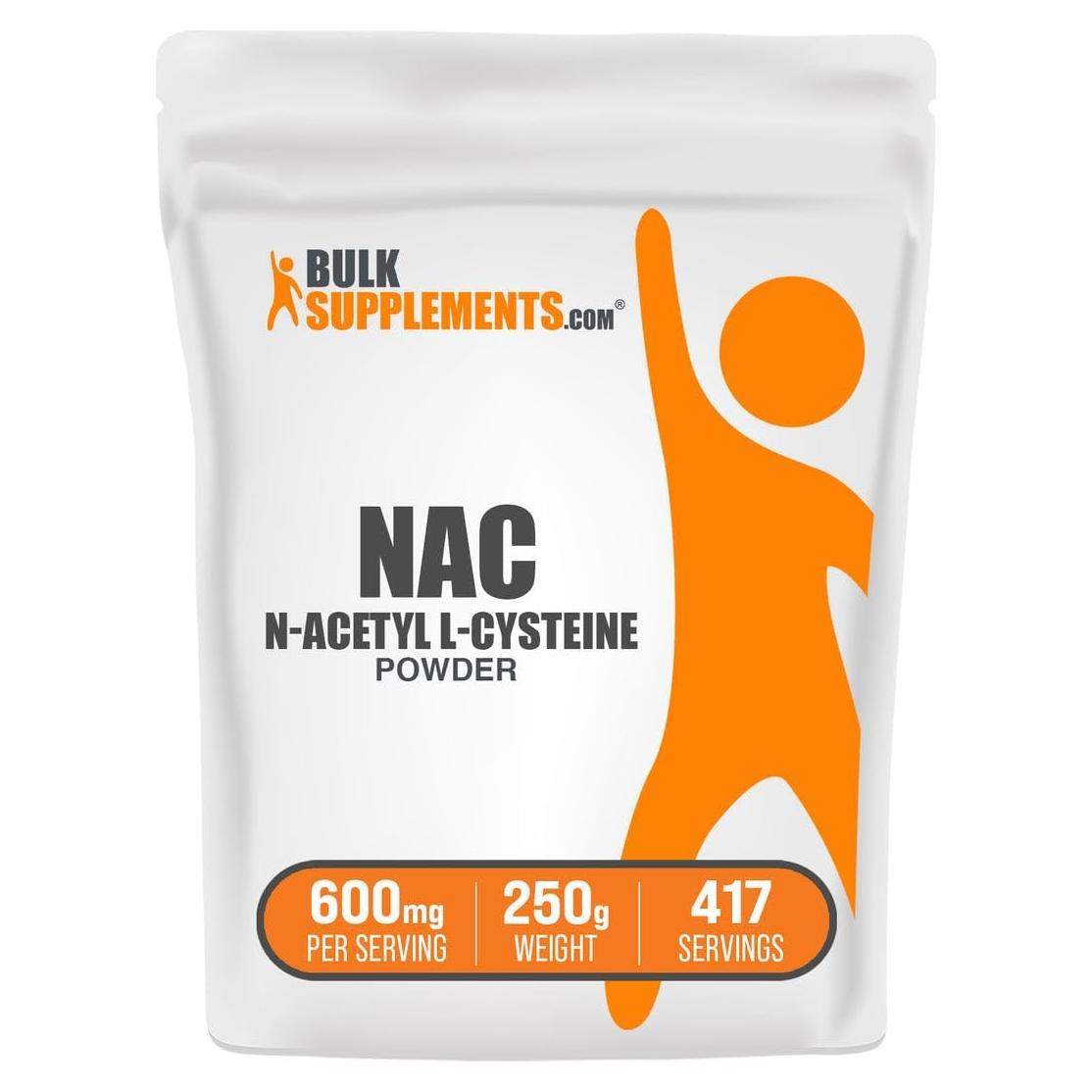 Polvo de N-Acetil Cisteína 600mg BulkSupplements 250g