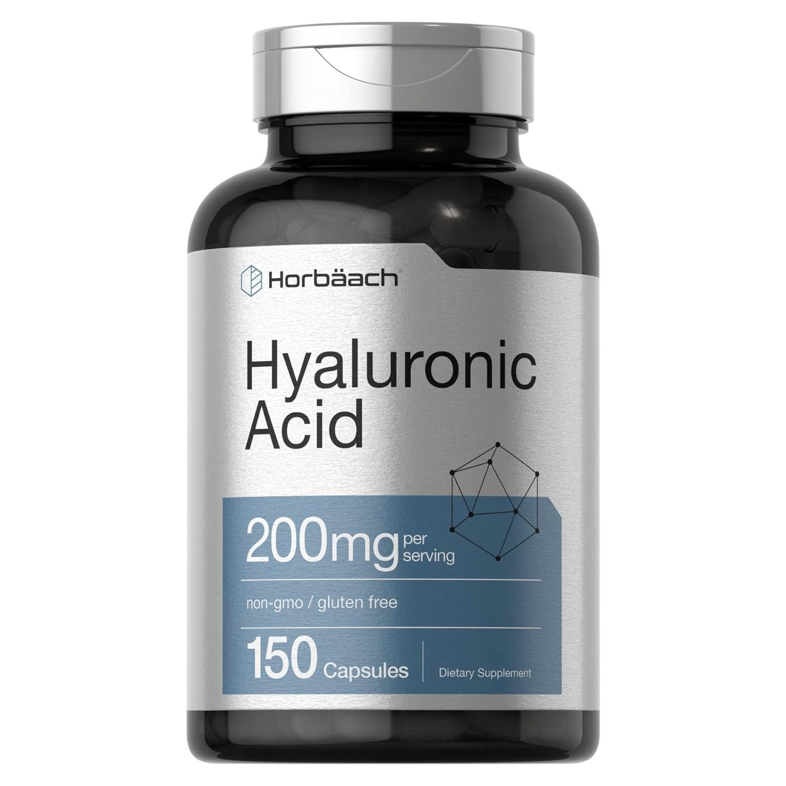 Suplemento Ácido Hialurónico Horbaach 200 mg 150 Cápsulas