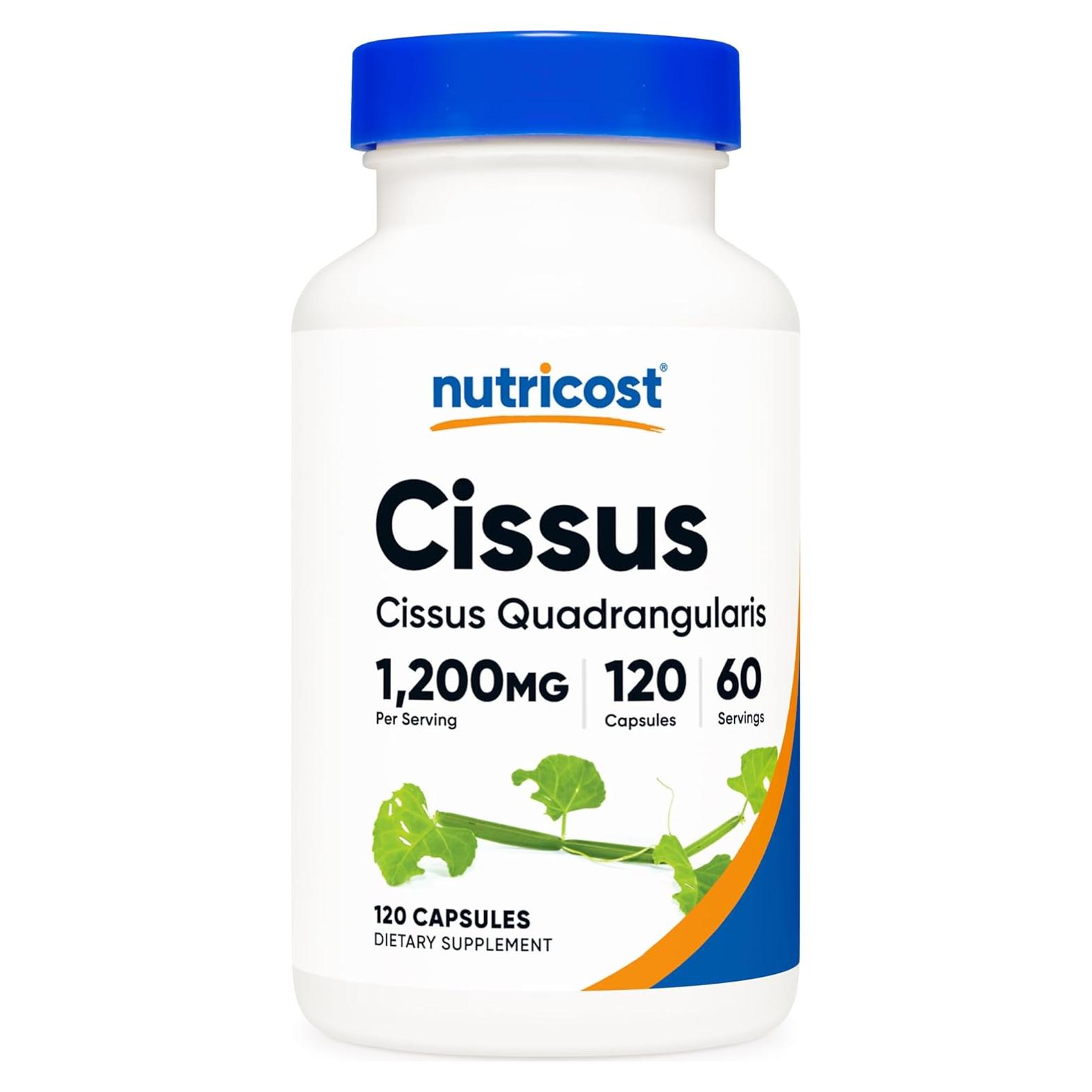 Cápsulas de Cissus Quadrangularis Nutricost 1200mg 120 Unidades