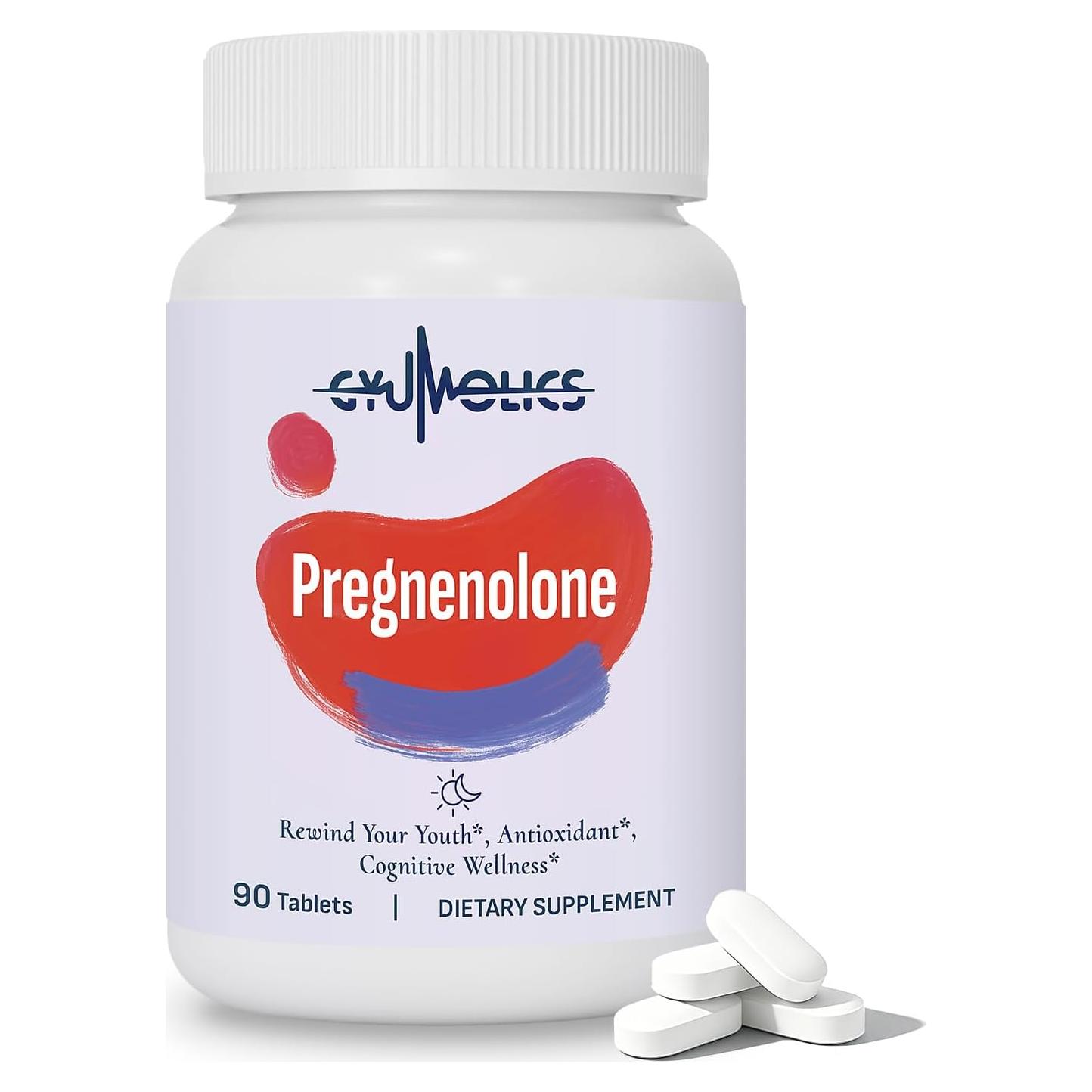 Suplemento de Pregnenolona 100mg Gyumolics - 90 Tabletas