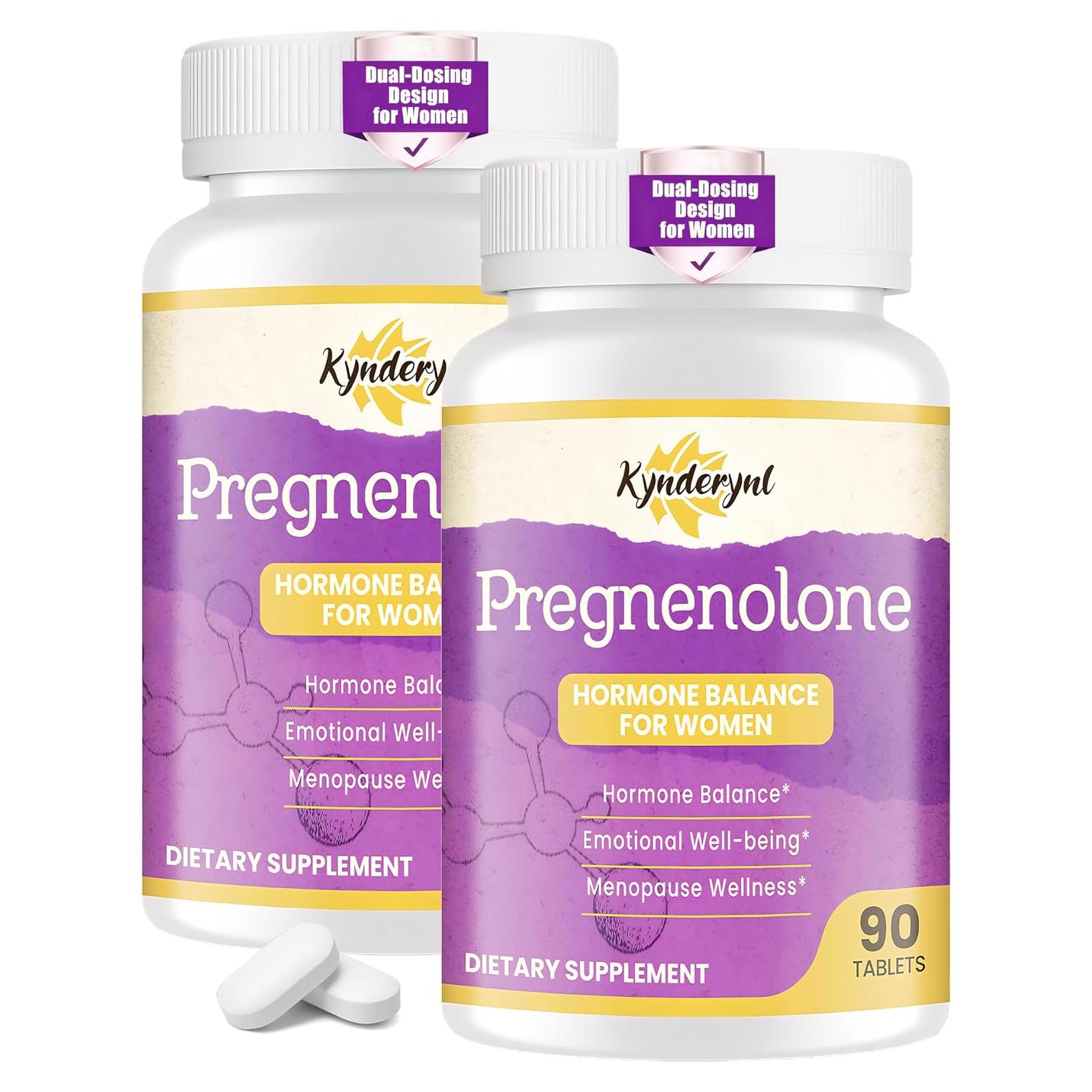 Suplemento de Pregnenolona Kynderynl 100mg/50mg 90 Tabletas