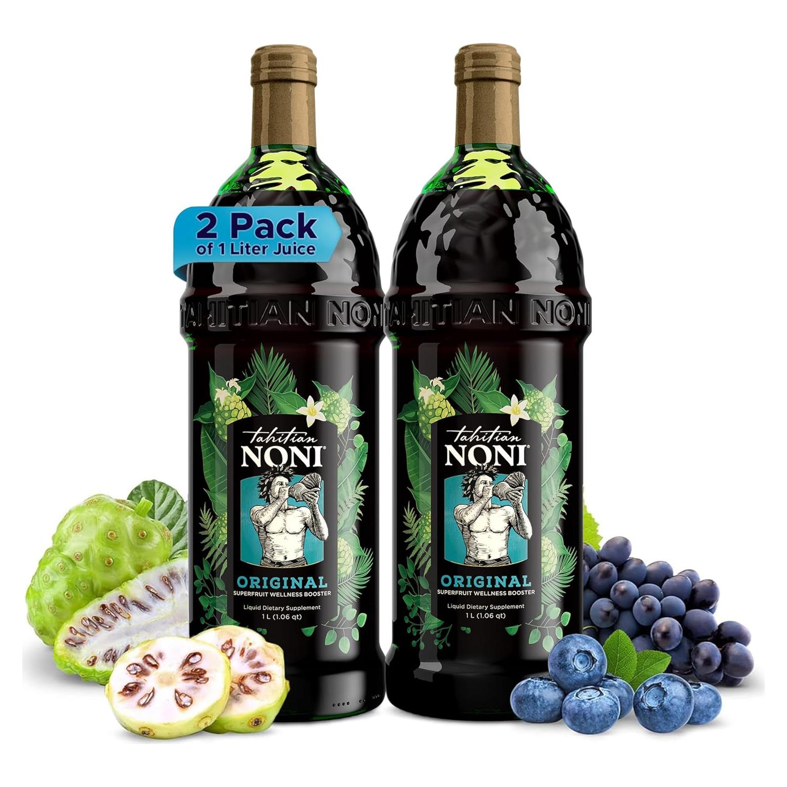 Jugo de Noni Tahitiano Morinda 1000 mL - Paquete de 2 Botellas