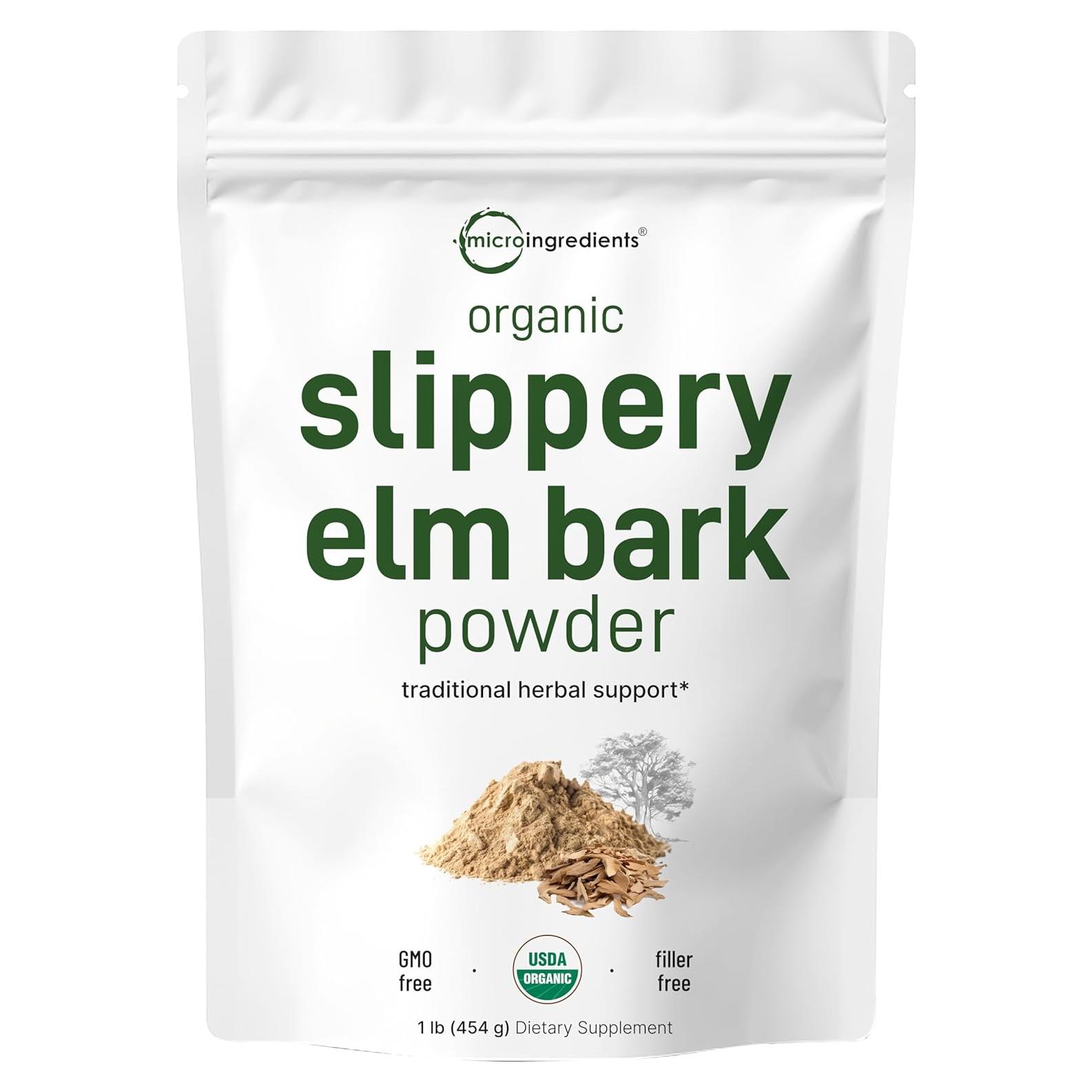 Polvo de Olmo Resbaladizo Orgánico Micro Ingredients 450g