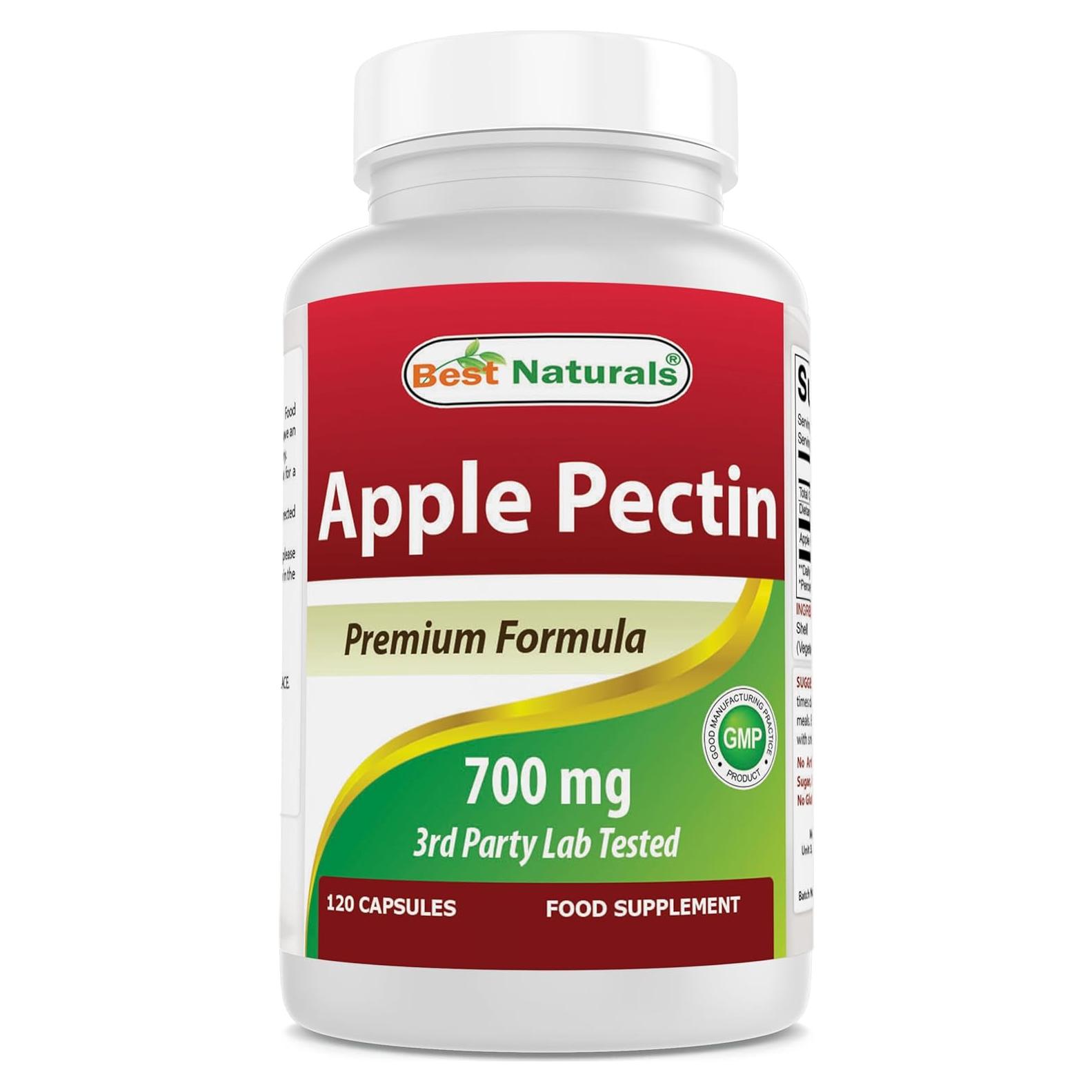Pectina de Manzana 700 mg Mejores Naturales 120 Cápsulas