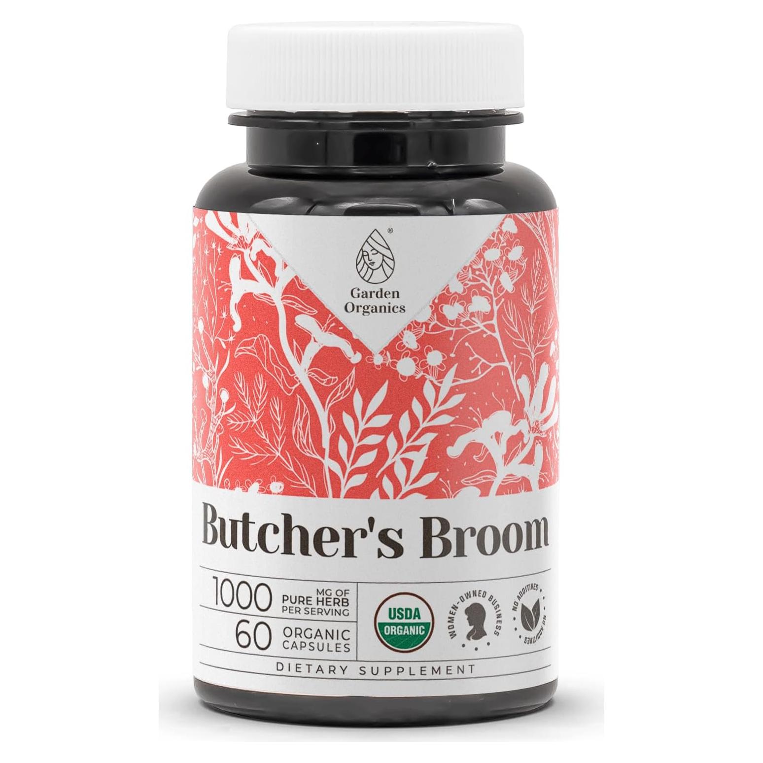 Escoba de Carnicero Orgánica Garden Organics 60 Cápsulas