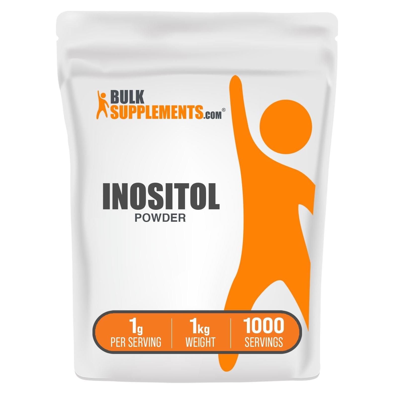 Polvo de Inositol BulkSupplements 1kg - Suplemento Vitamina B8