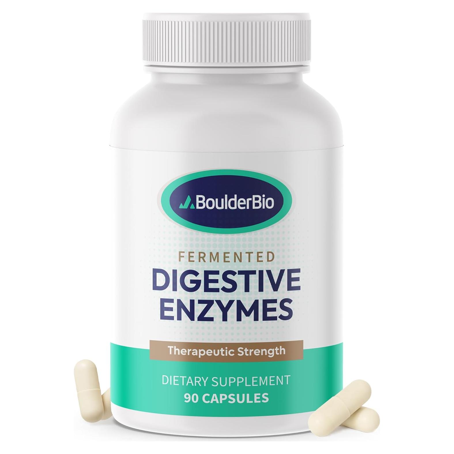 Enzimas Digestivas Boulder Bio 40,000 USP Lipasa Veganas