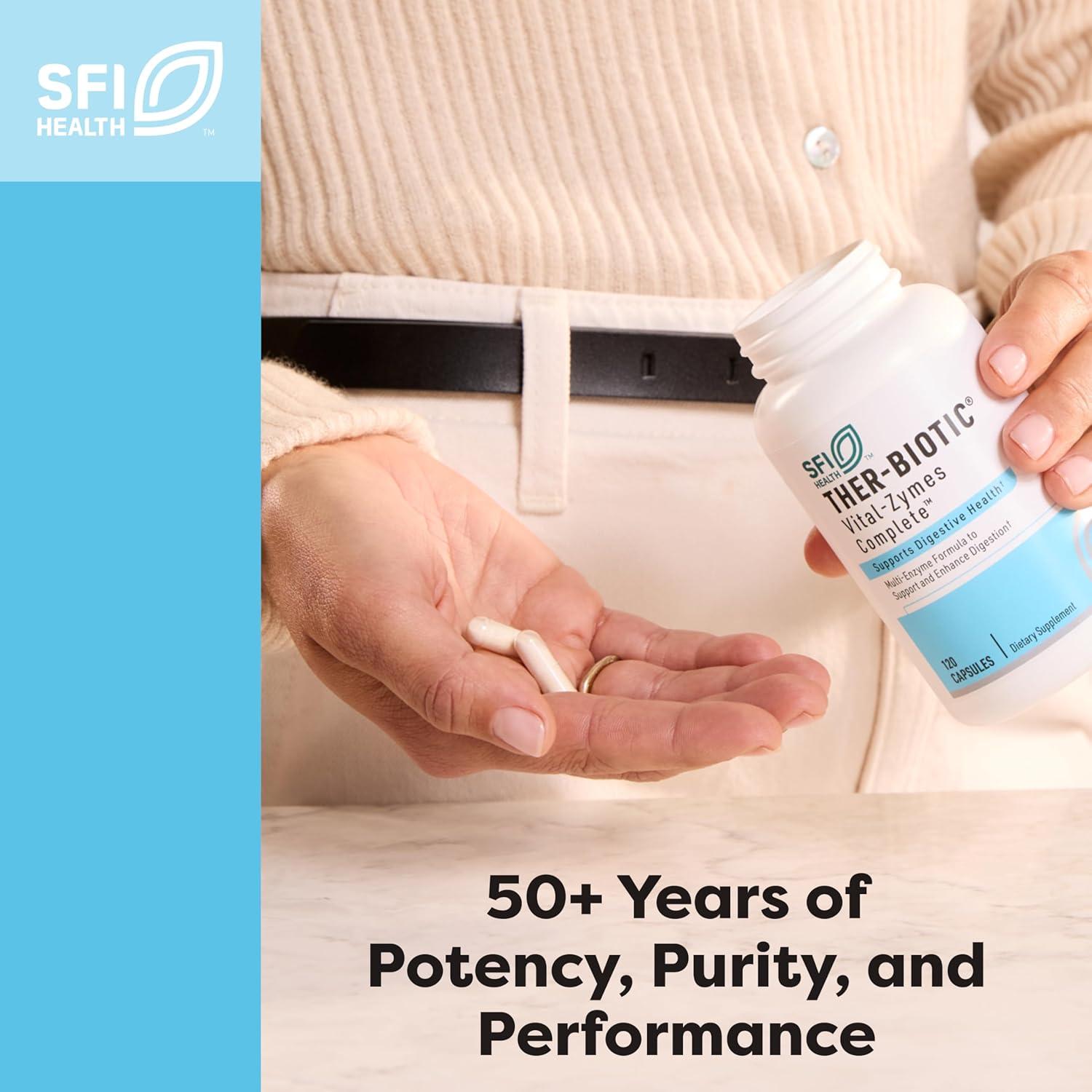 Enzimas Digestivas Klaire Labs SFI - 180 Cápsulas para Digestión