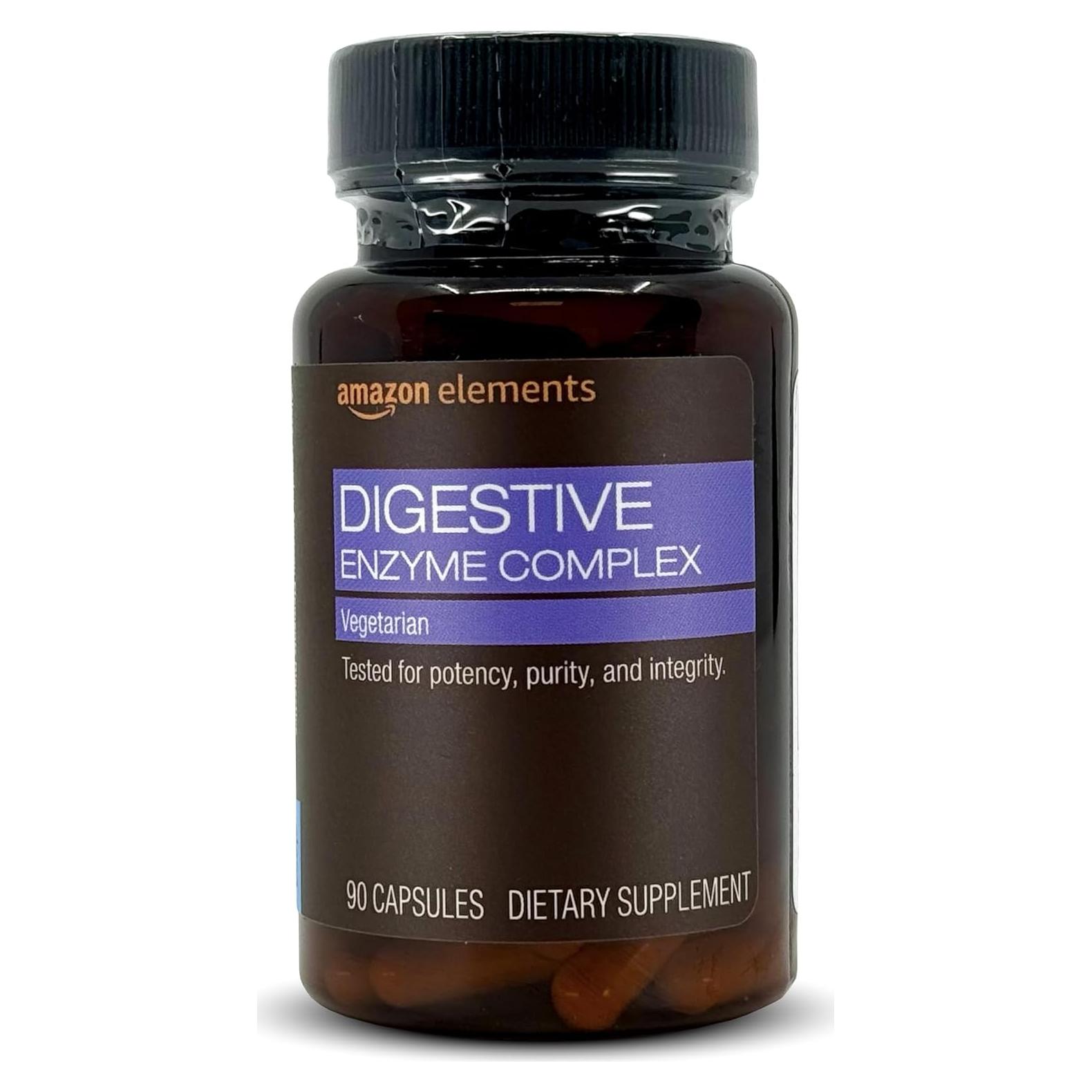 Complejo de Enzimas Digestivas Amazon Elements 90 Cápsulas