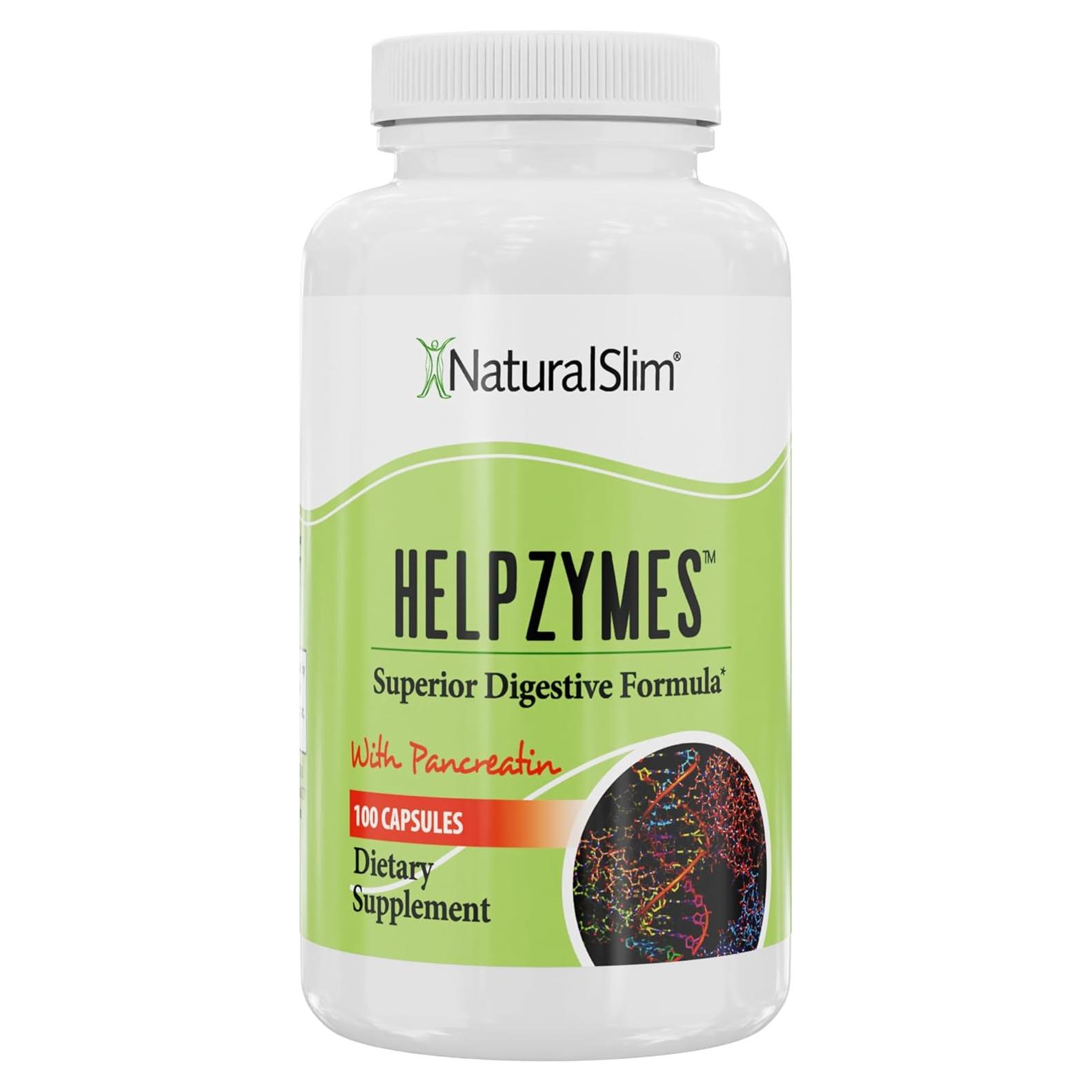 NaturalSlim Helpzymes Enzimas Digestivas 100 Cápsulas