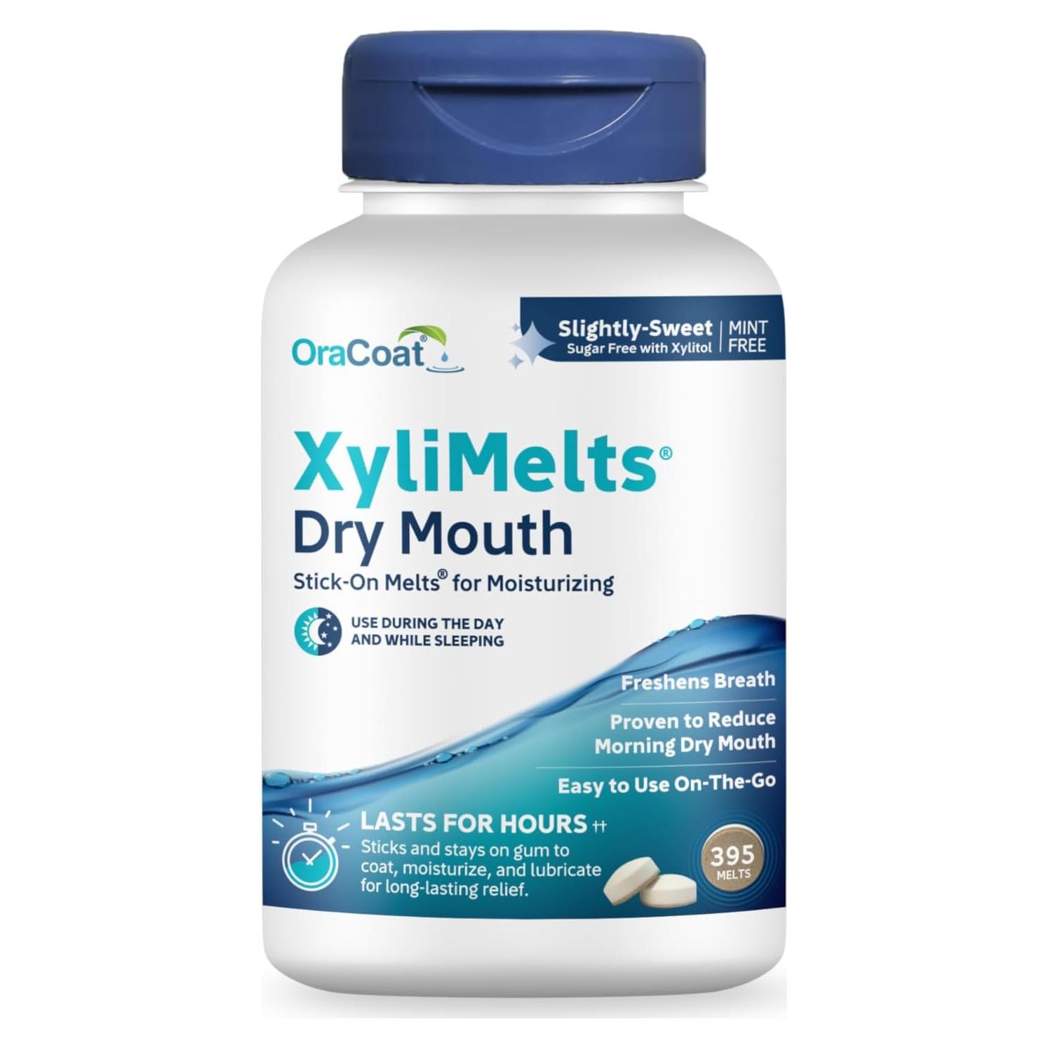 XyliMelts OraCoat para Boca Seca - 395 Discos Hidratantes