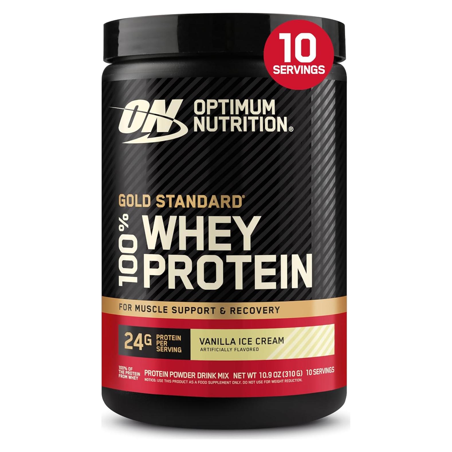 Proteína en Polvo Optimum Nutrition Gold Standard 100% Whey 309g Vainilla