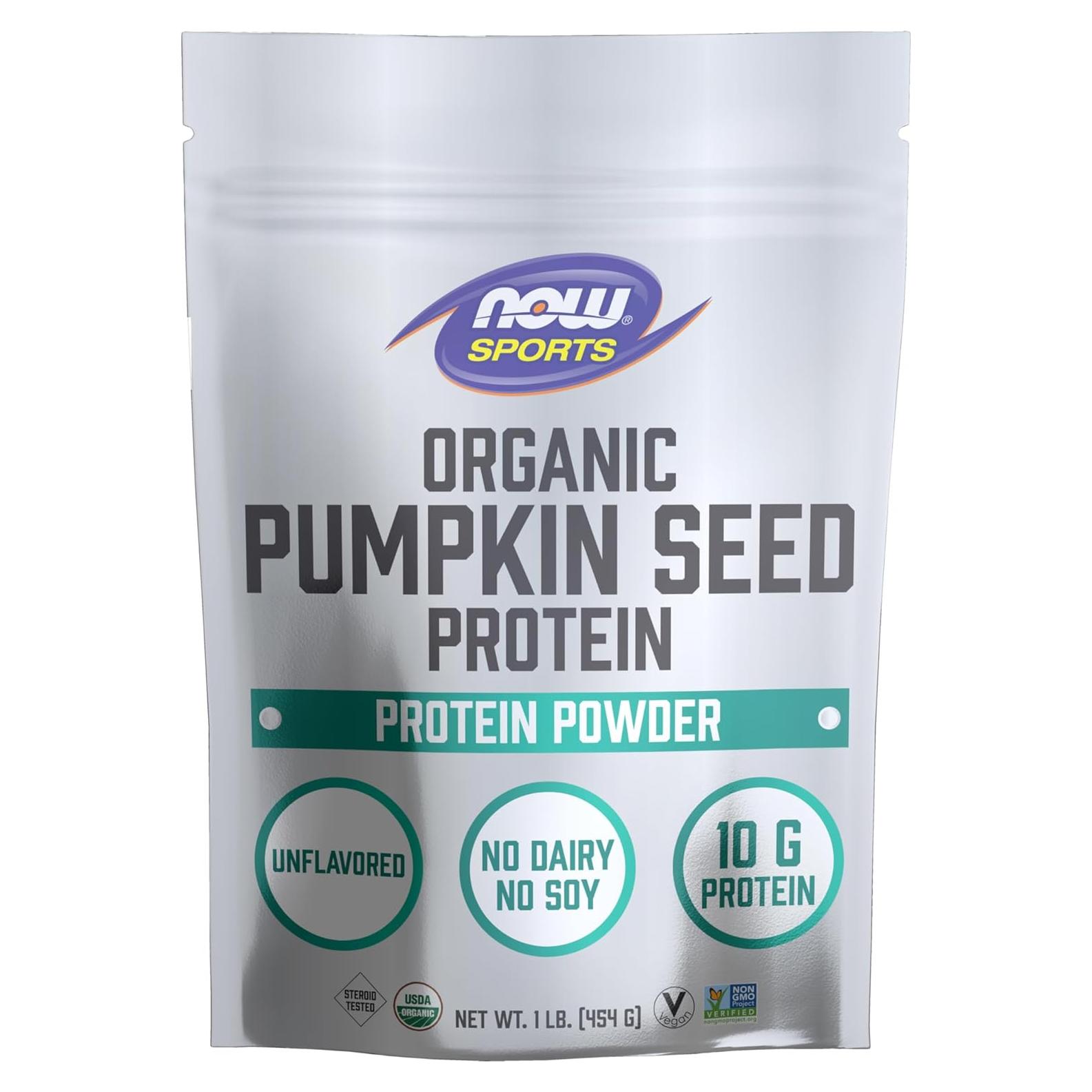 Proteína en Polvo de Semilla de Calabaza NOW Foods 0.45kg