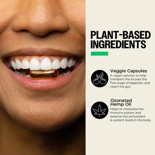 Cápsulas de Aceite de Semilla de Cáñamo PurO3 - 90 Veganas