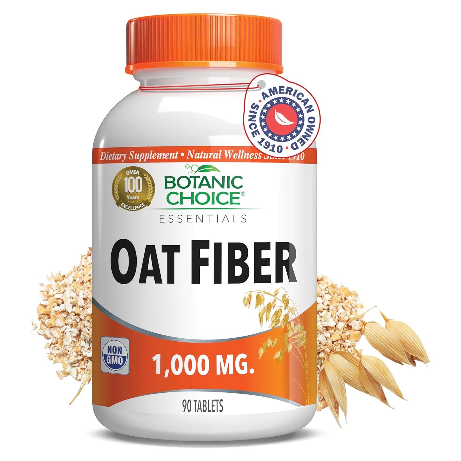 Fibra de Avena Botanic Choice 90 Tabletas 1000mg Suplemento Digestivo