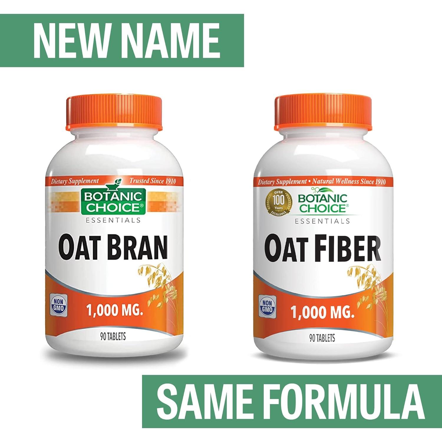 Fibra de Avena Botanic Choice 90 Tabletas 1000mg Suplemento Digestivo