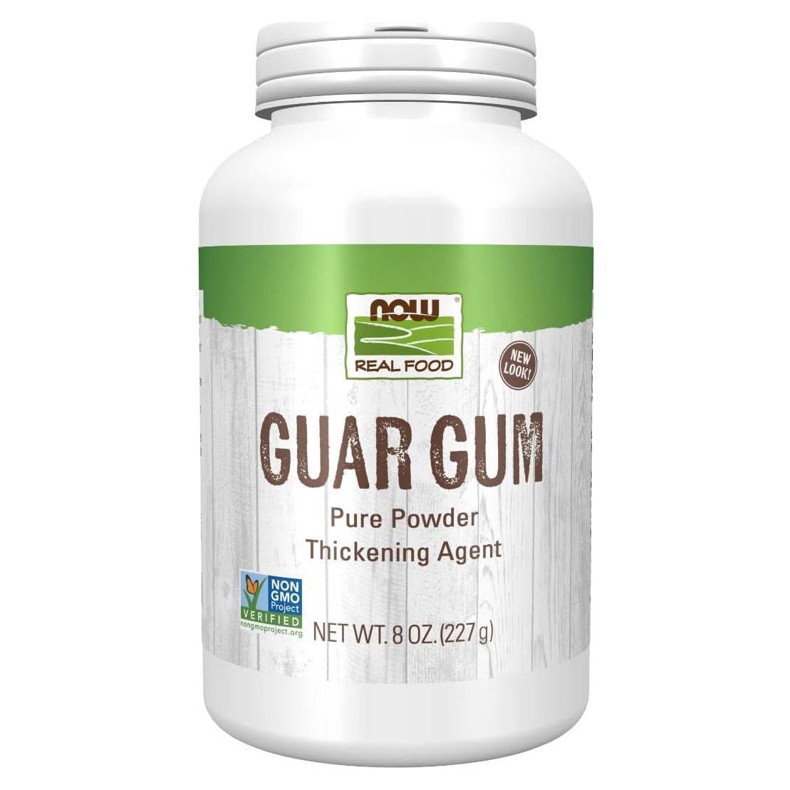 Polvo de Goma Guar NOW Foods 226.8g Espesante Natural Sin Gluten