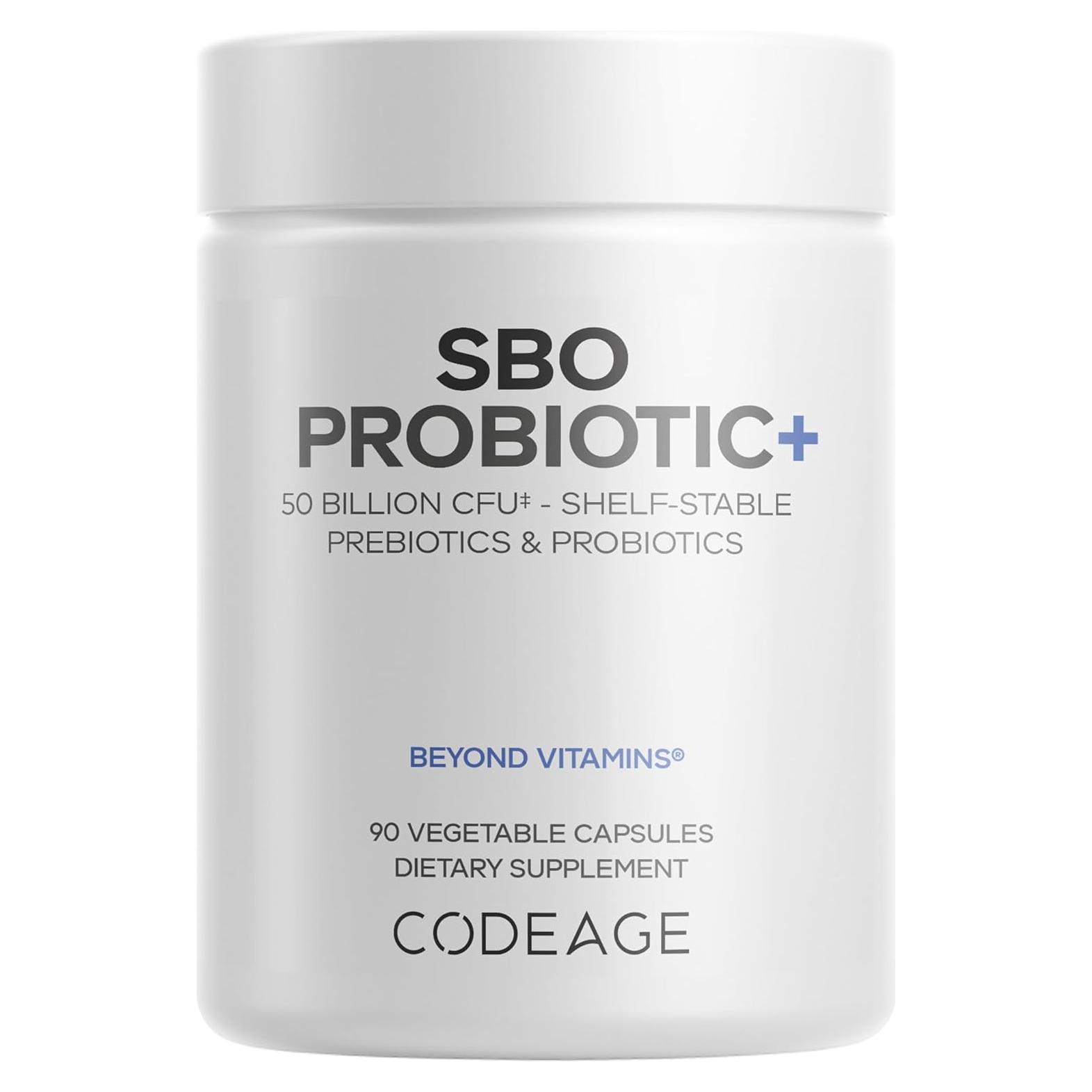 Codeage Probioticos SBO 50 Mil Millones CFUs 90 Cápsulas