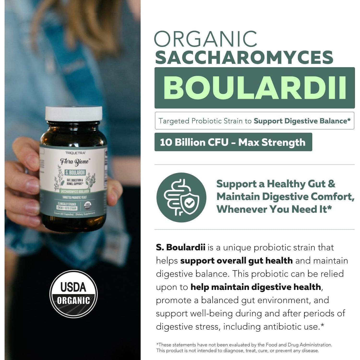 Saccharomyces Boulardii Orgánico 10 Mil Millones UFC - Probiotico