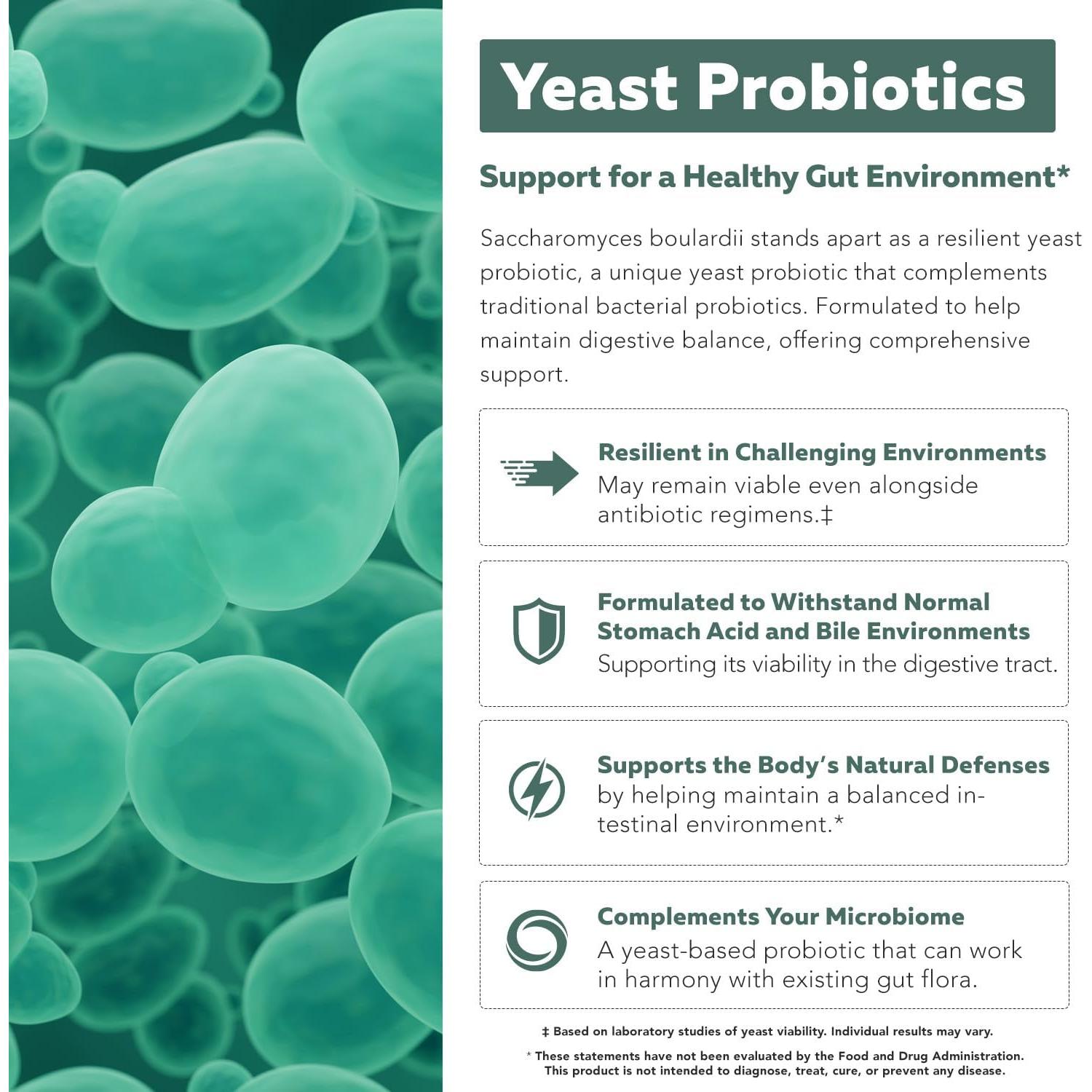Saccharomyces Boulardii Orgánico 10 Mil Millones UFC - Probiotico