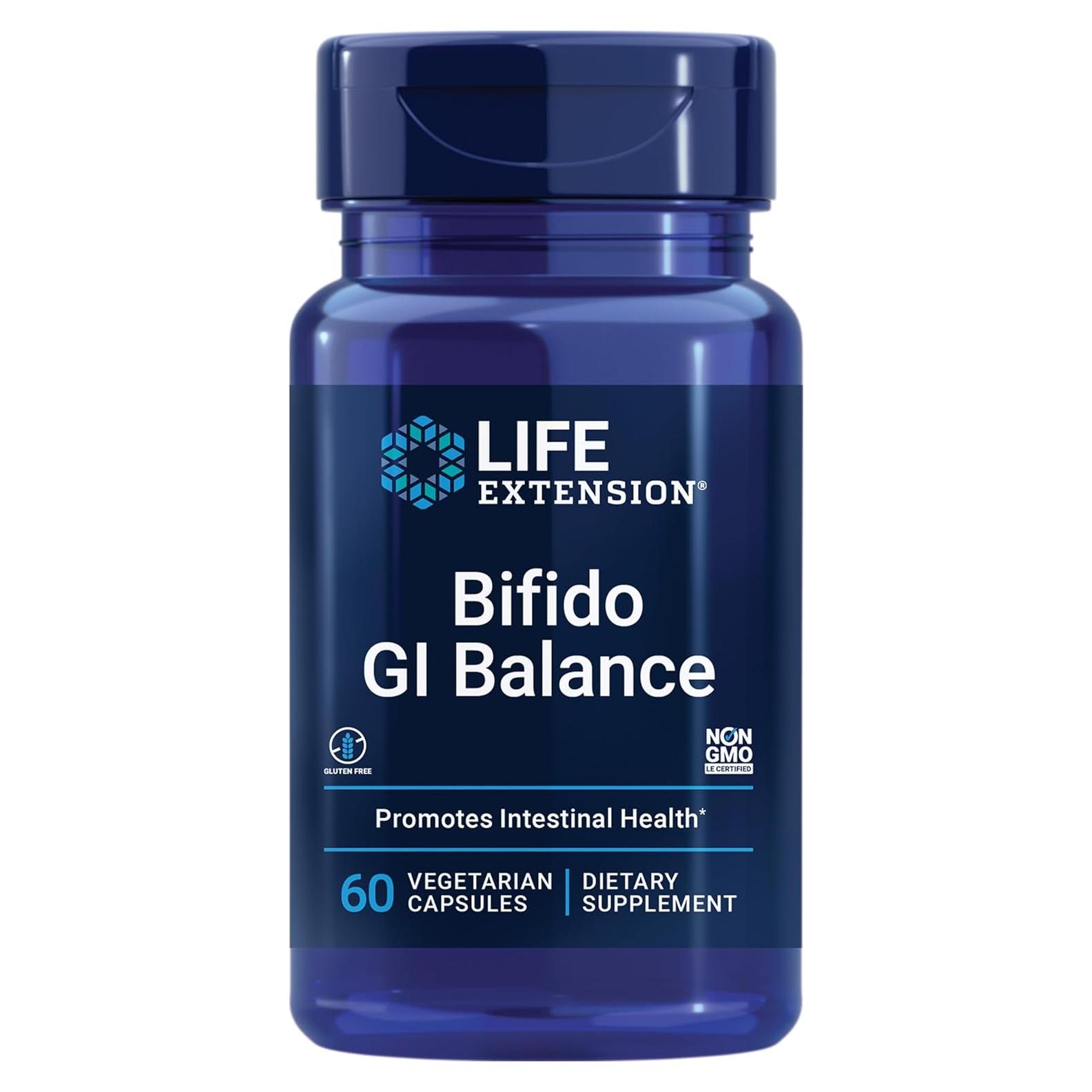 Probioticos Life Extension Equilibrio Bifido GI 60 Cápsulas