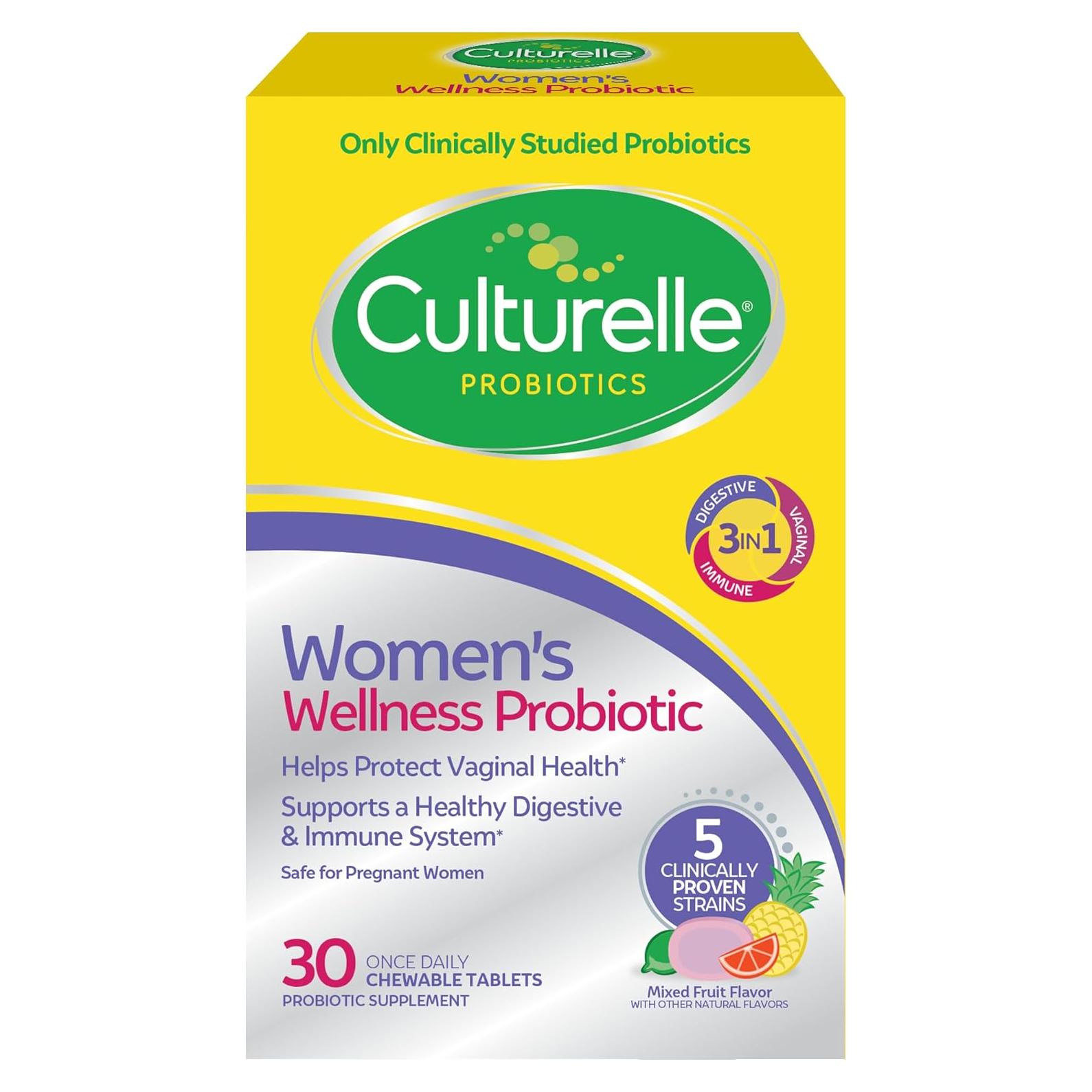 Probioticos Masticables Culturelle para Mujeres - 30 Unidades