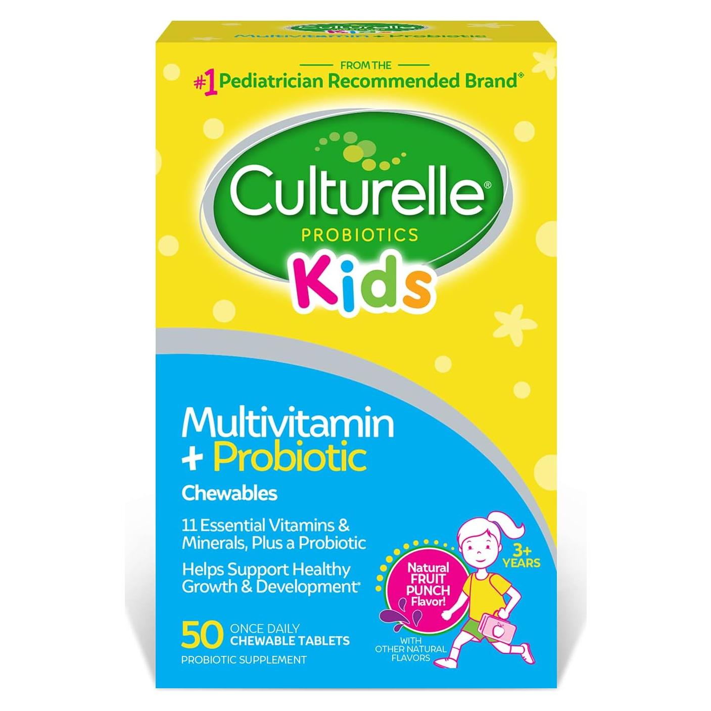 Multivitamínico Masticable Culturelle Kids 50 Unidades Sabor Frutas