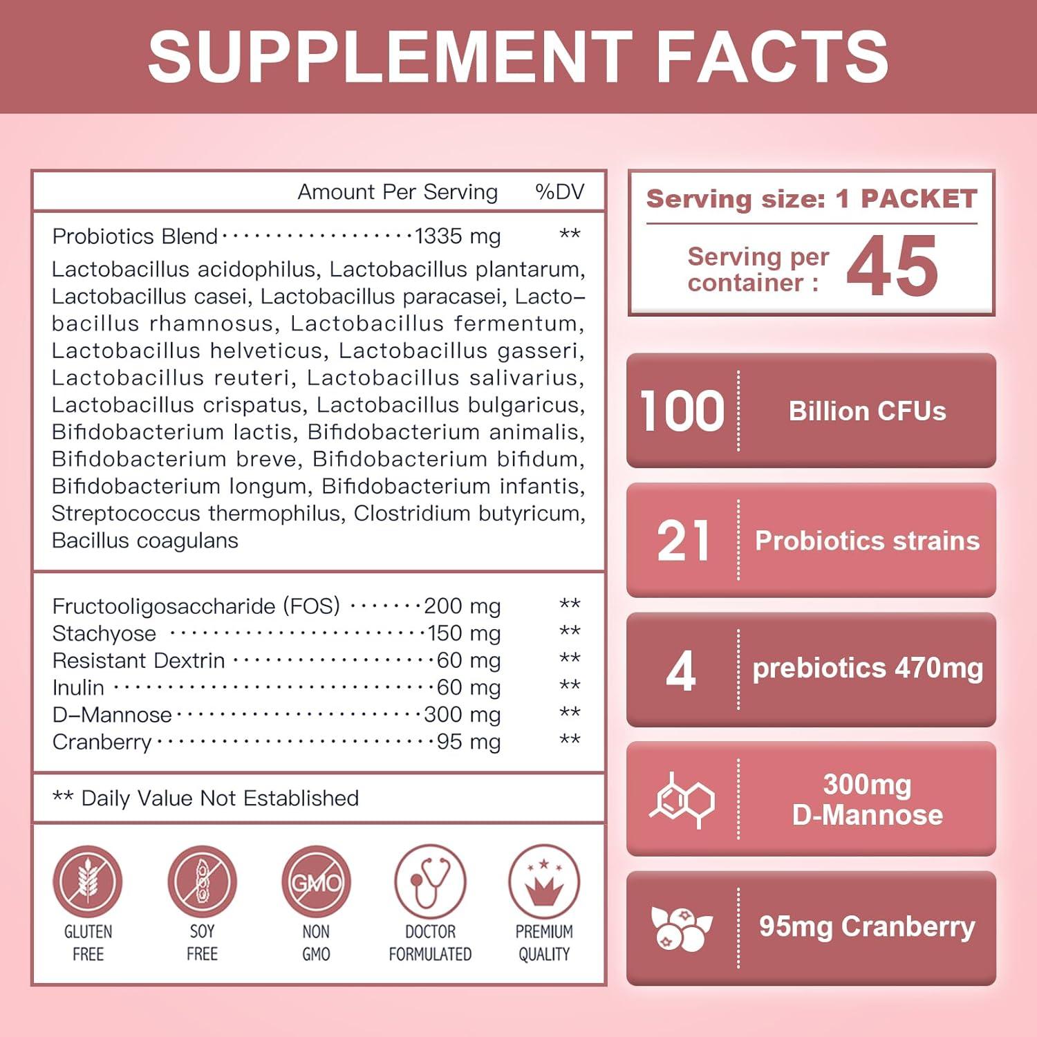 Probioticos para Mujeres NATURE TARGET 100 Mil CFUs 45 Días