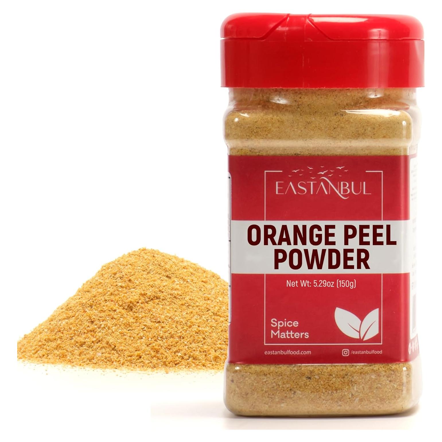 Polvo de Cáscara de Naranja Eastanbul 150g - Sabor Natural Vegano