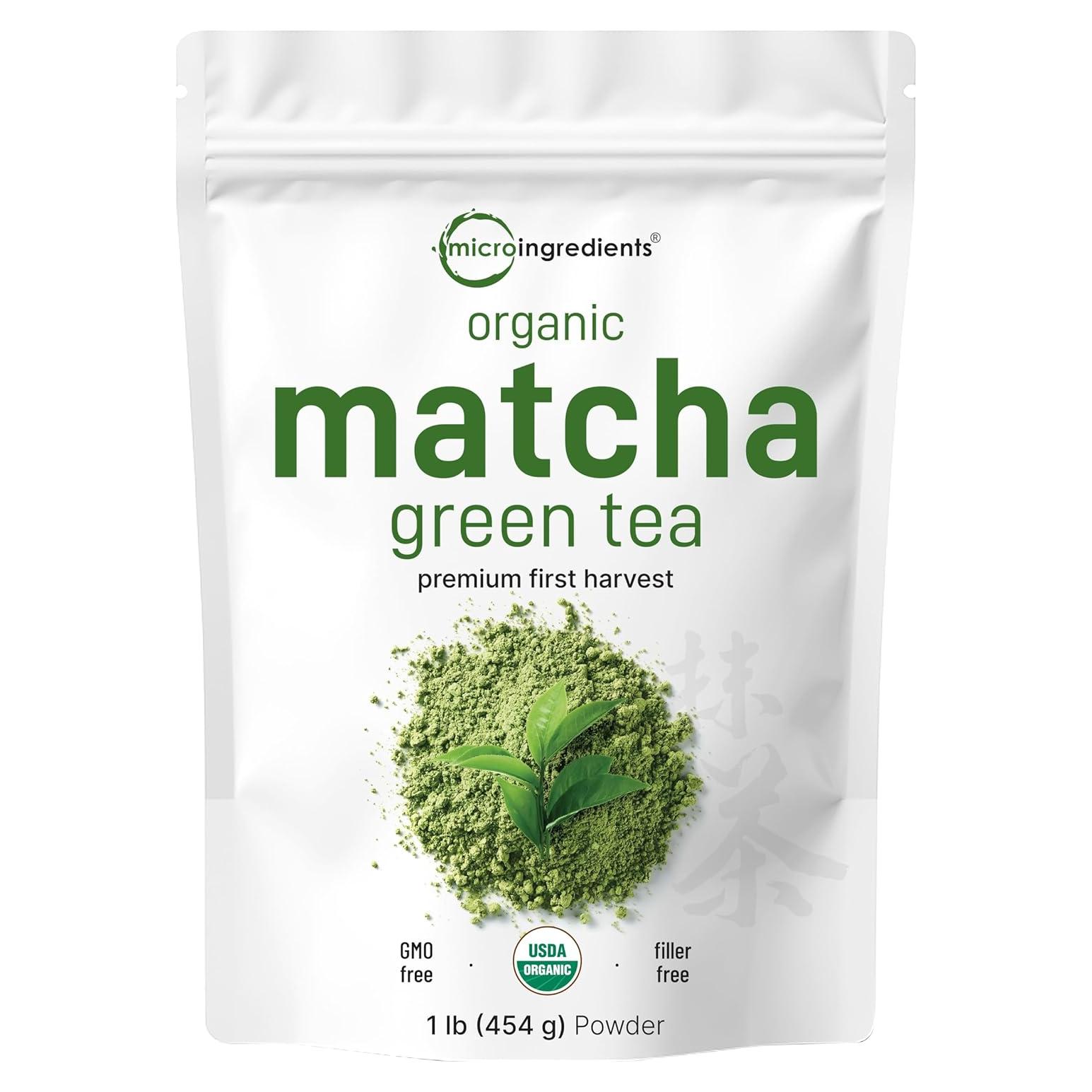 Polvo de Té Verde Matcha Orgánico Micro Ingredients 453g