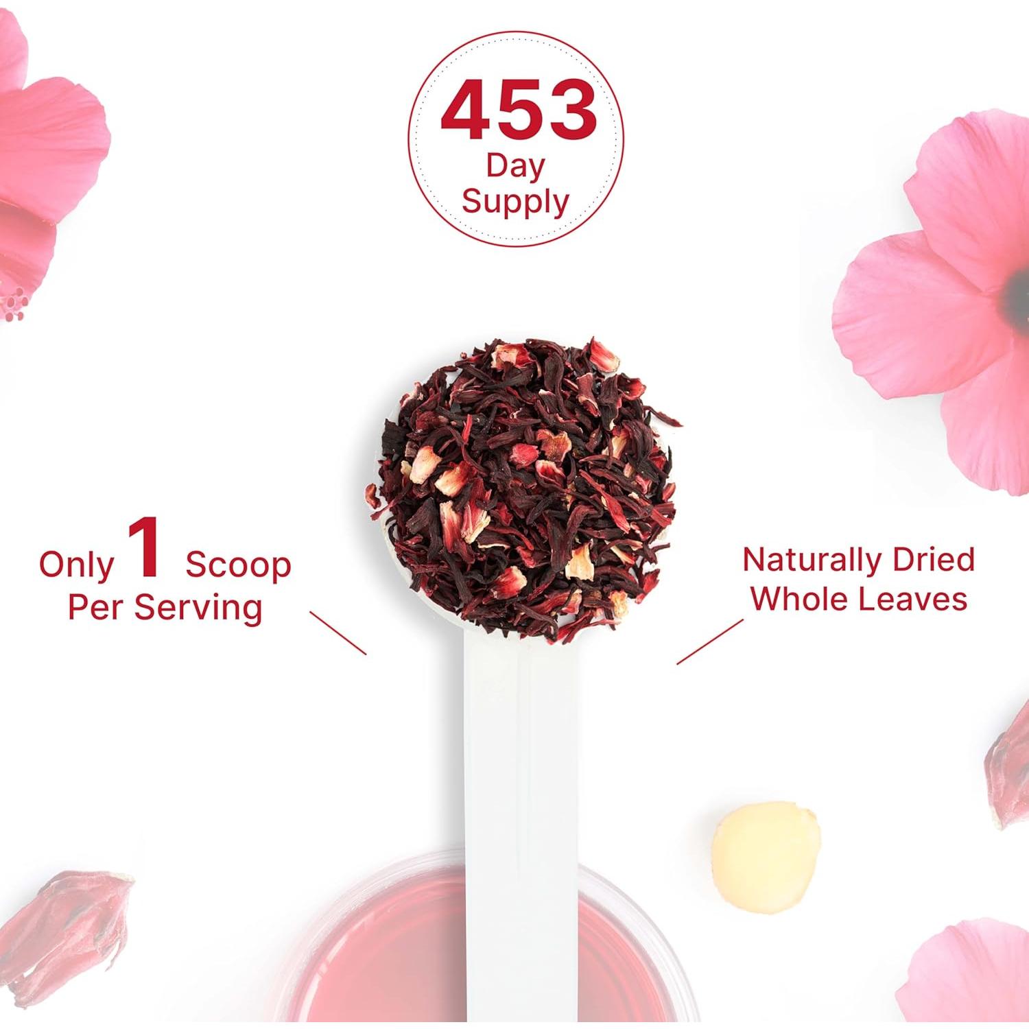 Flores de Hibisco Orgánico Secas 0.91kg - Deal Supplement