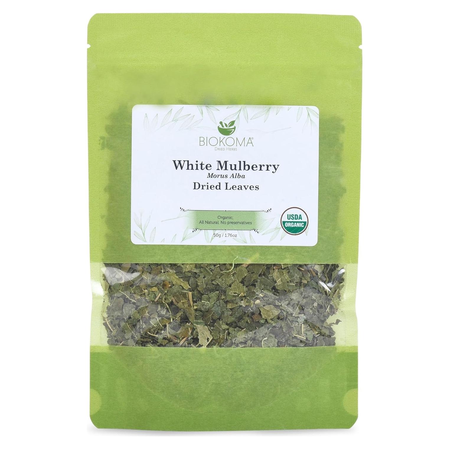 Hojas Secas de Morera Blanca Biokoma 50g Orgánicas USDA