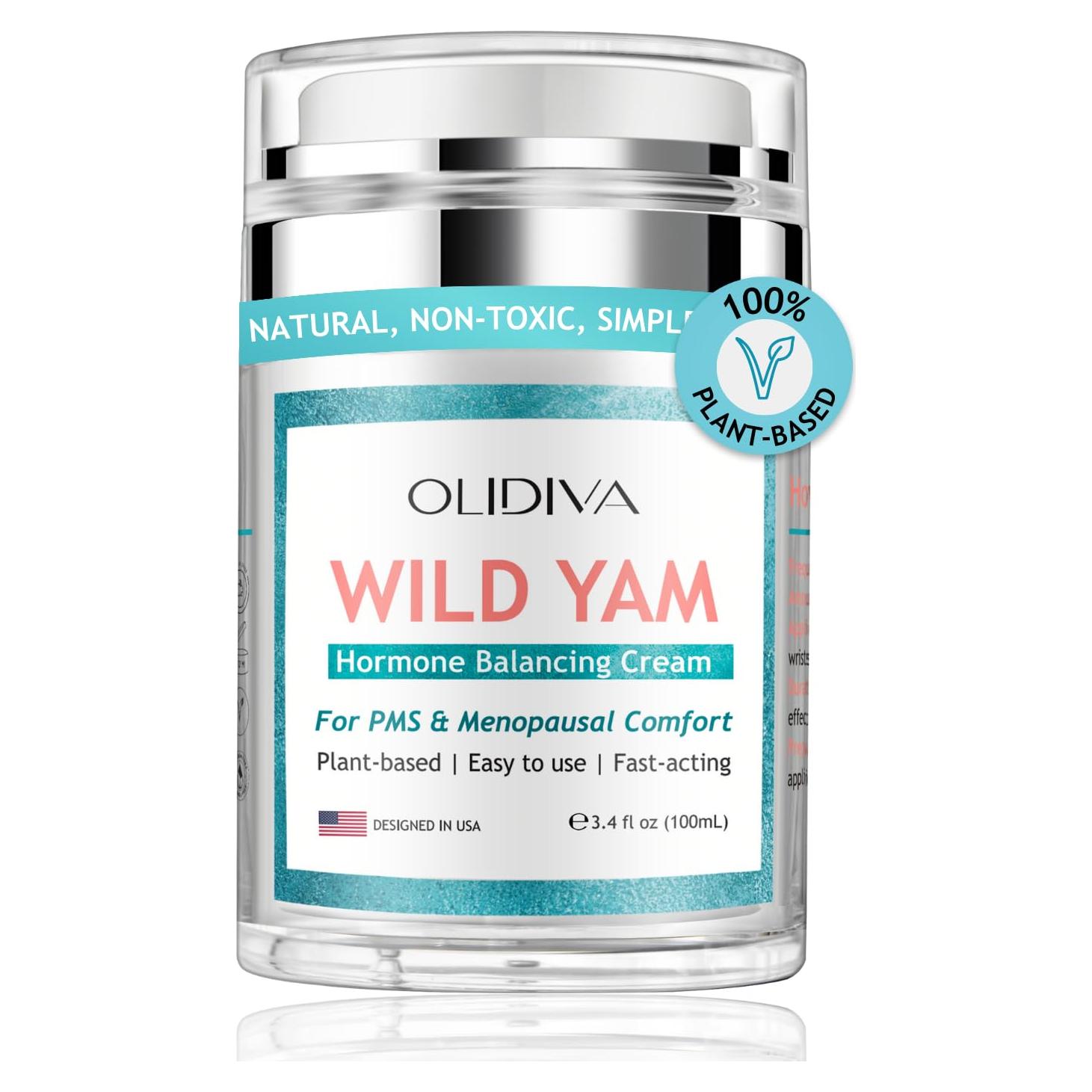 Crema de Ñame Silvestre OLIDIVA 100 ml - Equilibrio Hormonal