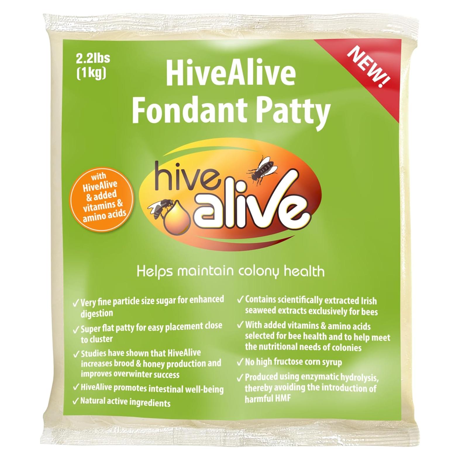 Fondant para Abejas HIVE ALIVE 0.99kg - Suplemento Nutricional