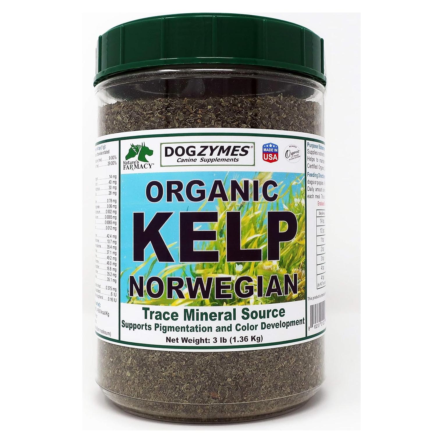 Kelp Orgánico para Mascotas Dogzymes 1.36 kg - Suplemento Nutricional