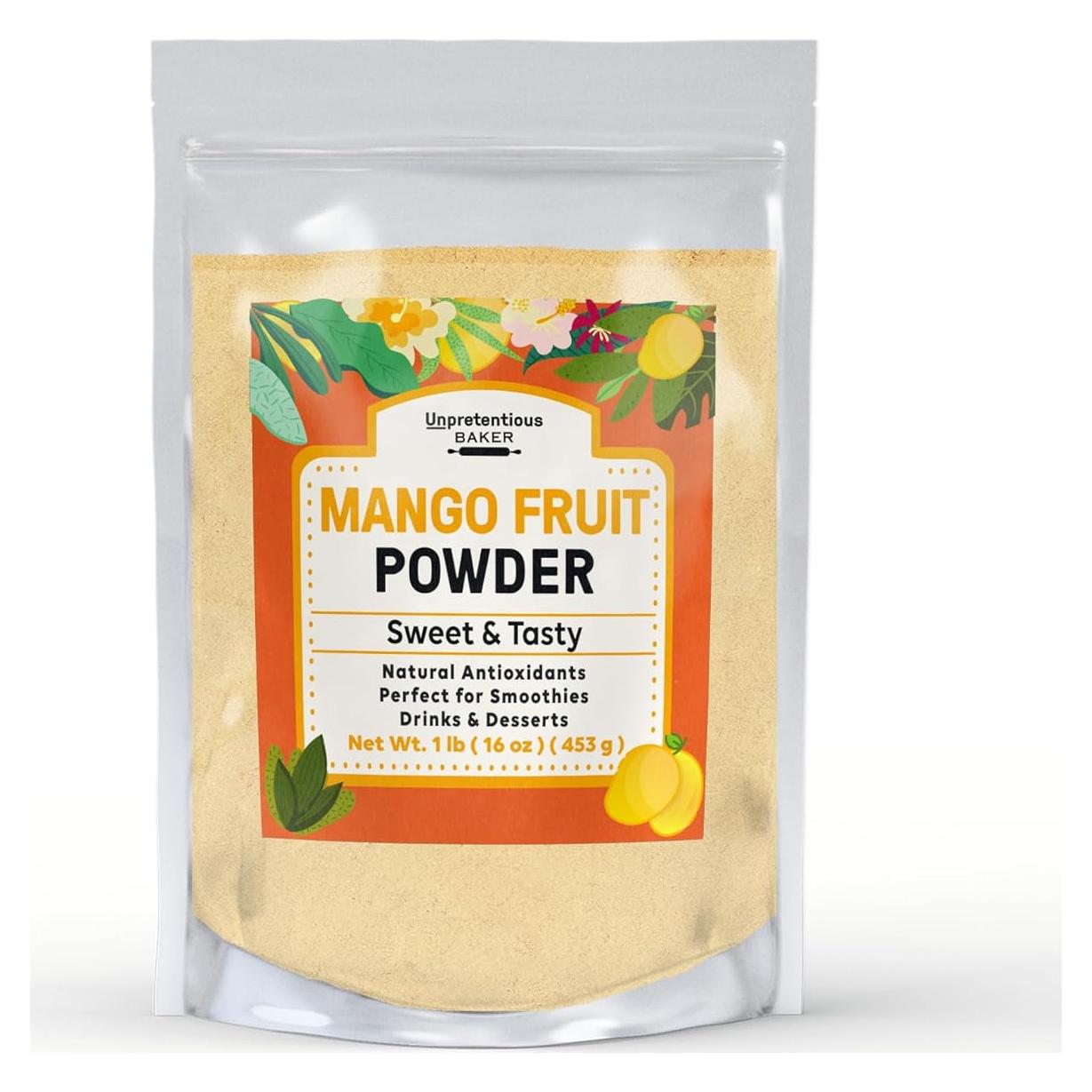 Polvo de Fruta de Mango Sin Pretensiones 0.45 kg - Mezcla para Bebidas