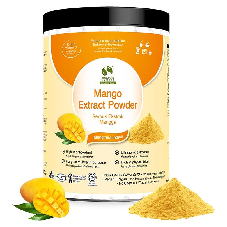 Polvo de Extracto de Mango Bionutricia 200g Antioxidante Vegano