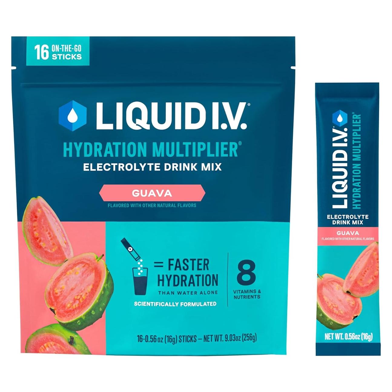 Liquid I.V. Multiplicador de Hidratación Guayaba - 16 Porciones