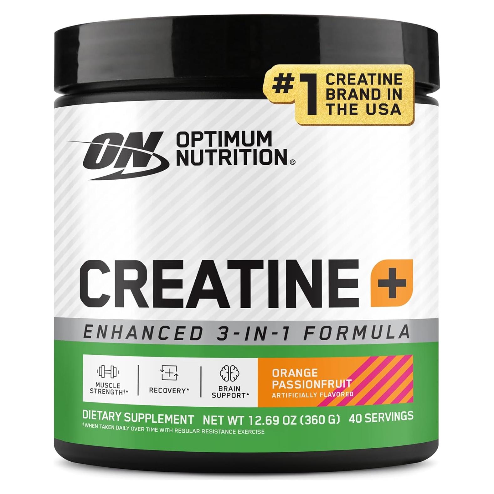 Creatina Monohidratada Optimum Nutrition 360g Sabor Fruta de Pasión