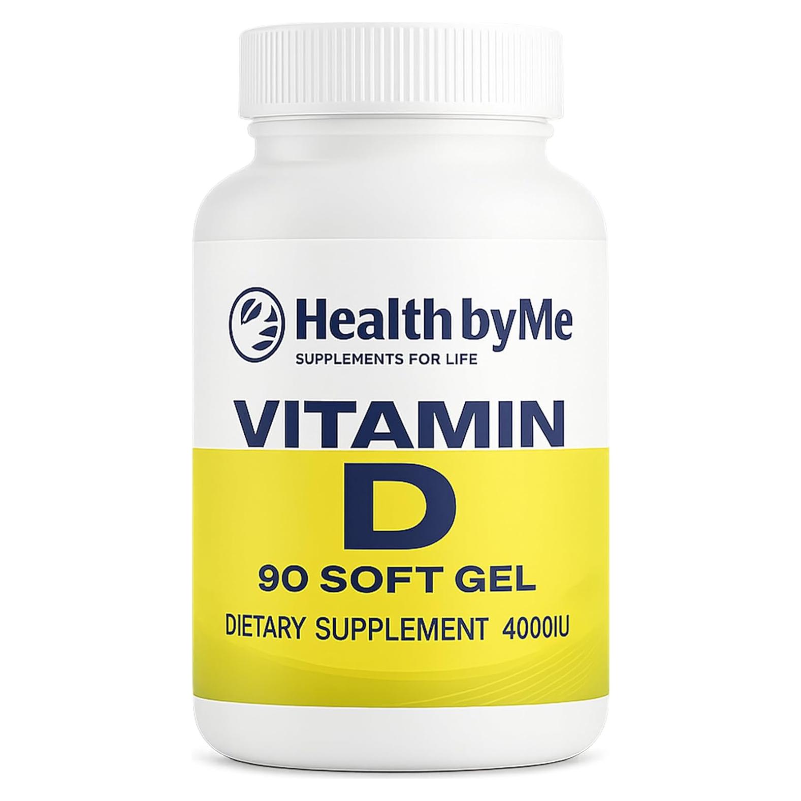 Suplemento Vitamina D3 4000 UI Health By Me - 90 Gelatinas Blandas