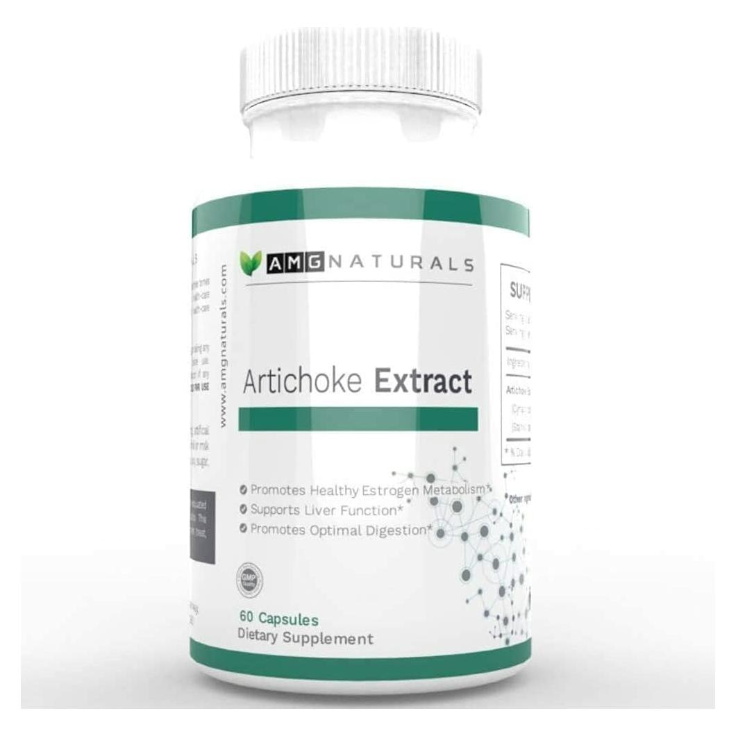 Cápsulas de Extracto de Alcachofa AMG Naturals 60 Unidades