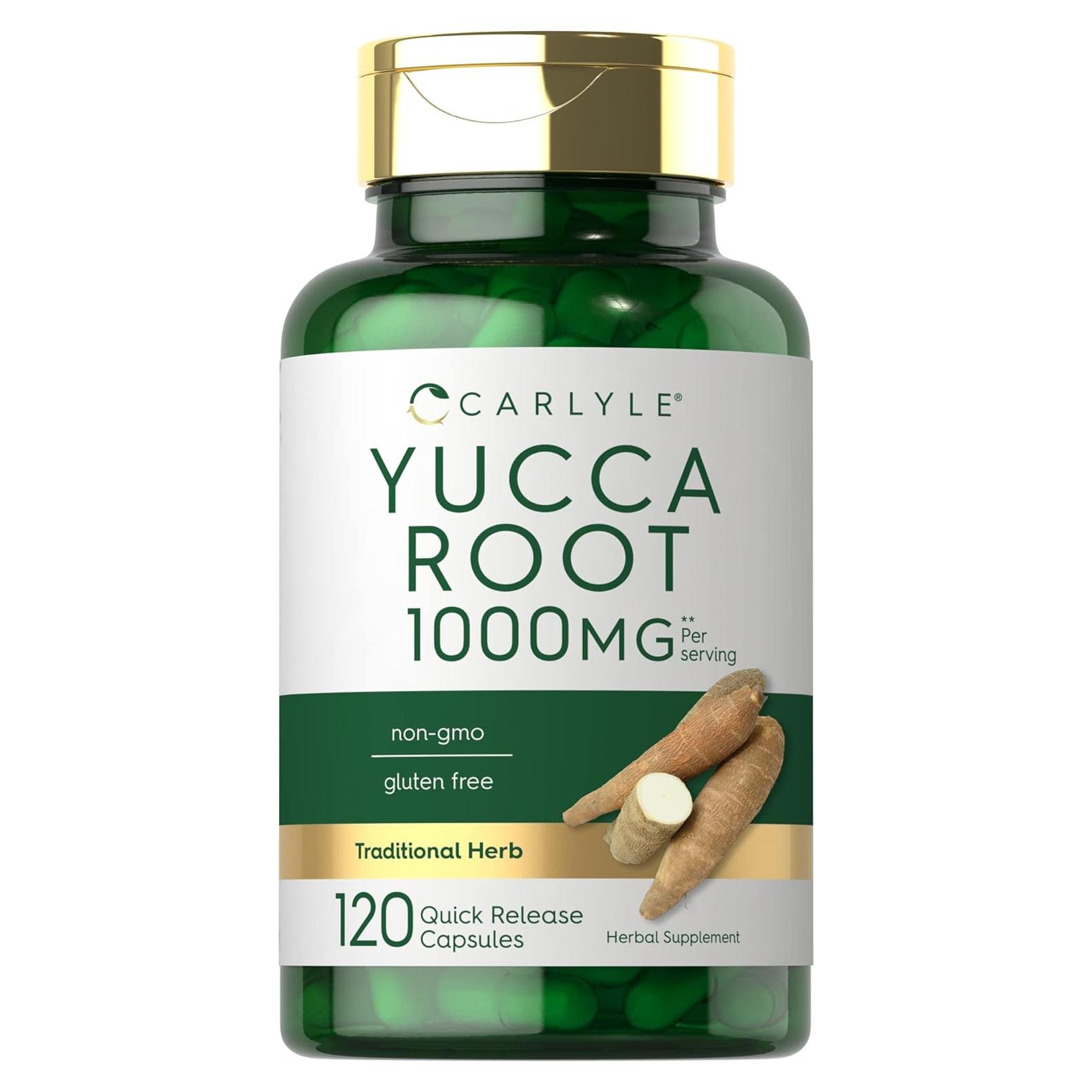 Extracto de Raíz de Yuca Carlyle 1000mg 120 Cápsulas Suplemento Herbal