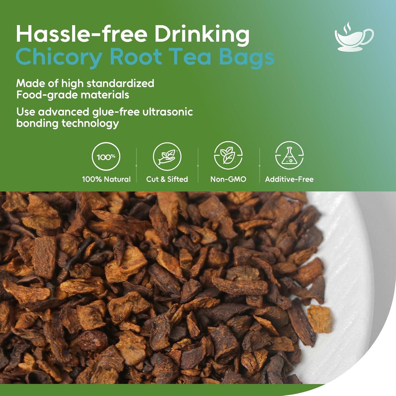 Té Herbal de Raíz de Achicoria FullChea - 50 Bolsitas Sin Cafeína