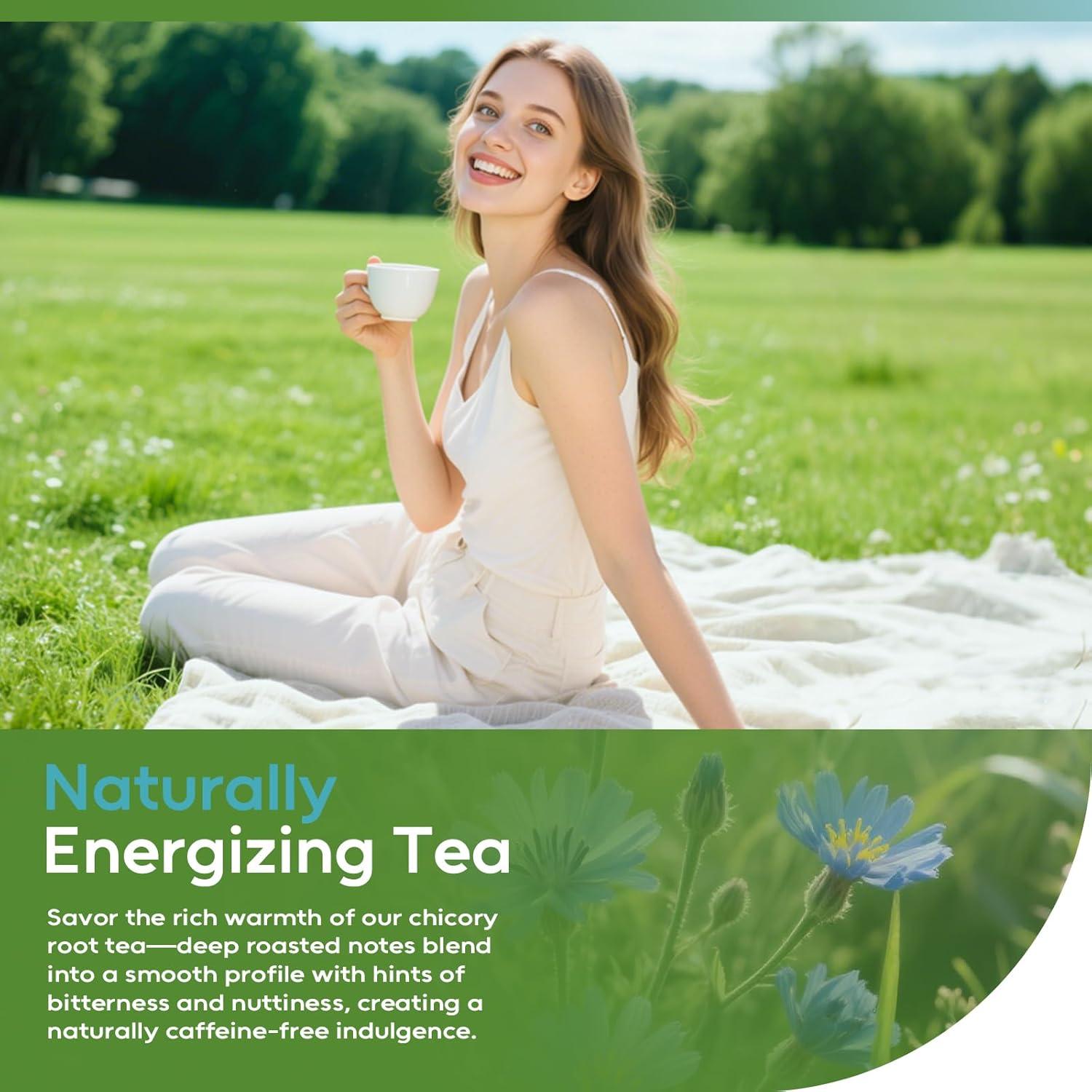 Té Herbal de Raíz de Achicoria FullChea - 50 Bolsitas Sin Cafeína