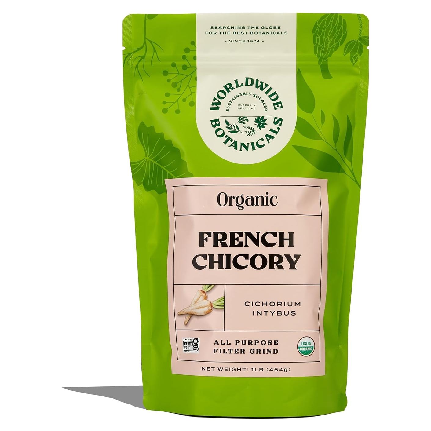 Raíz de Achicoria Francesa Orgánica Worldwide Botanicals 0.45 kg