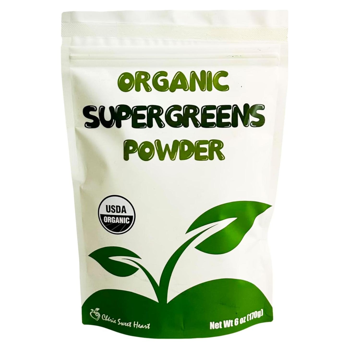 Polvo de Supergreens Orgánico Chérie Corazón Dulce 170 g