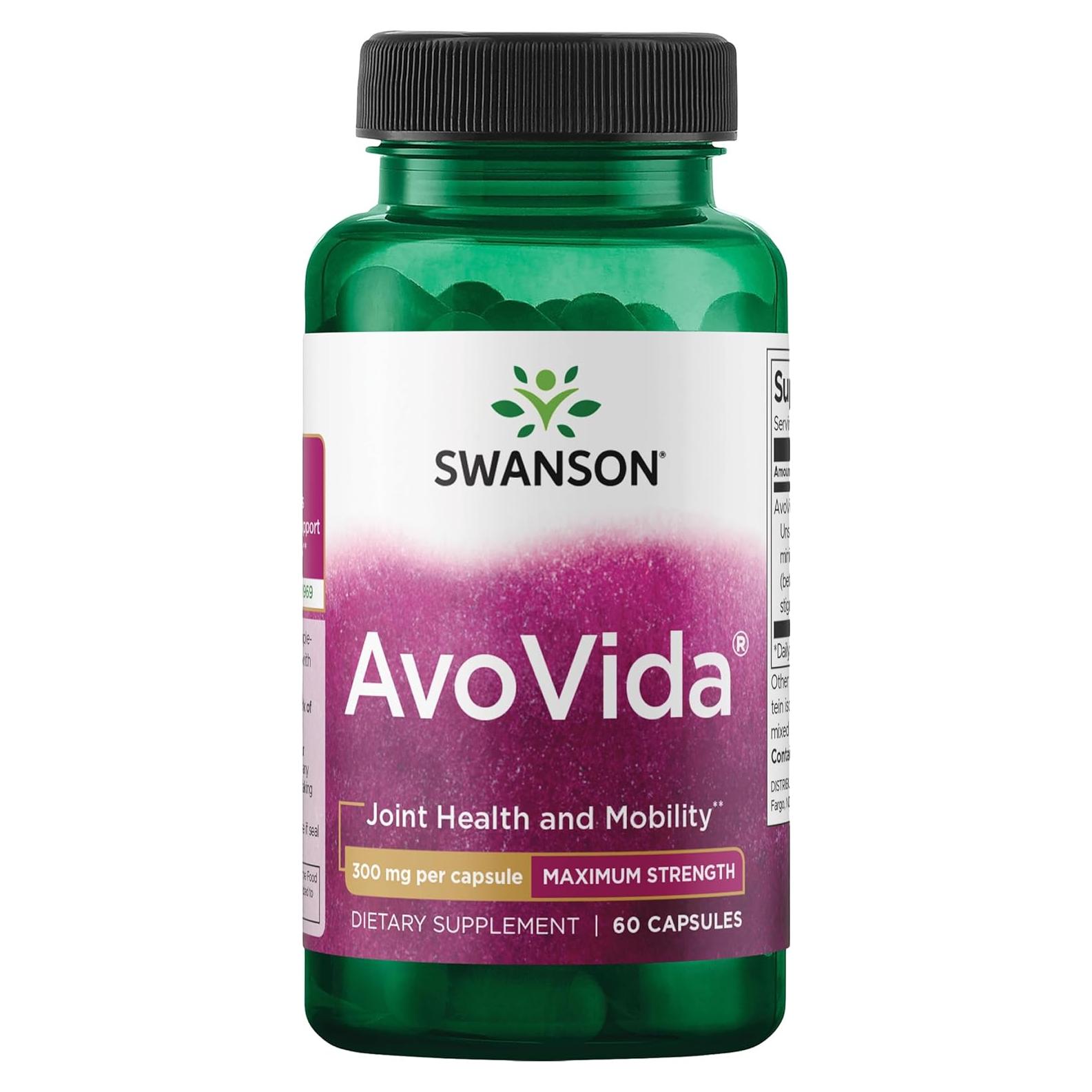 Suplemento Articulaciones Swanson AvoVida 60 Cápsulas 300mg