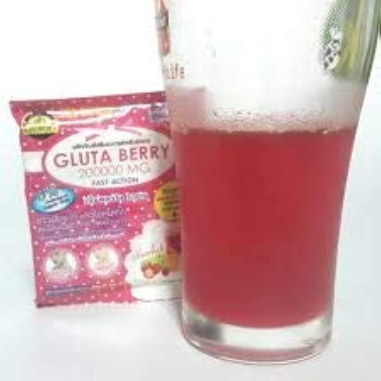 Bebida Blanqueadora de Piel Gluta Berry 200000 mg 10 sobres