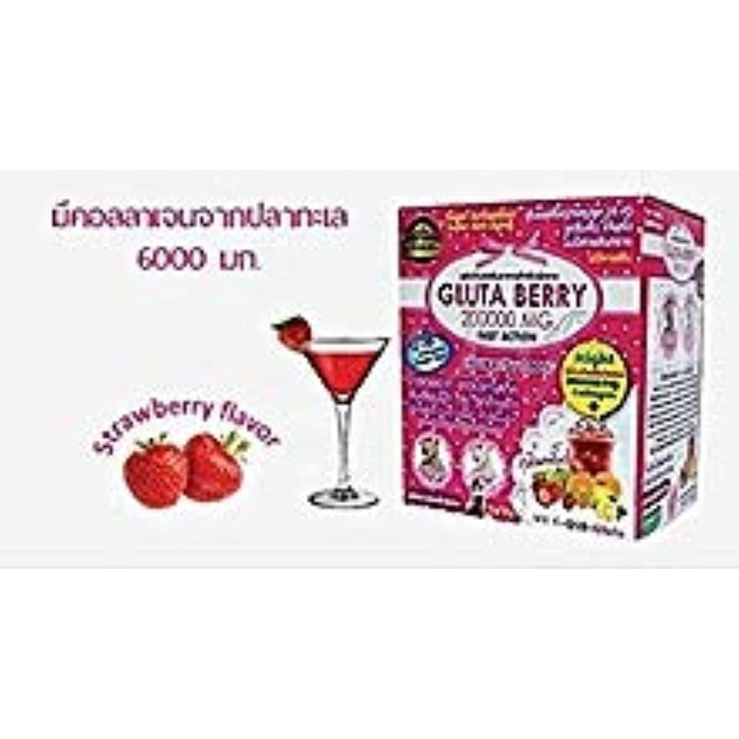 Bebida Blanqueadora de Piel Gluta Berry 200000 mg 10 sobres
