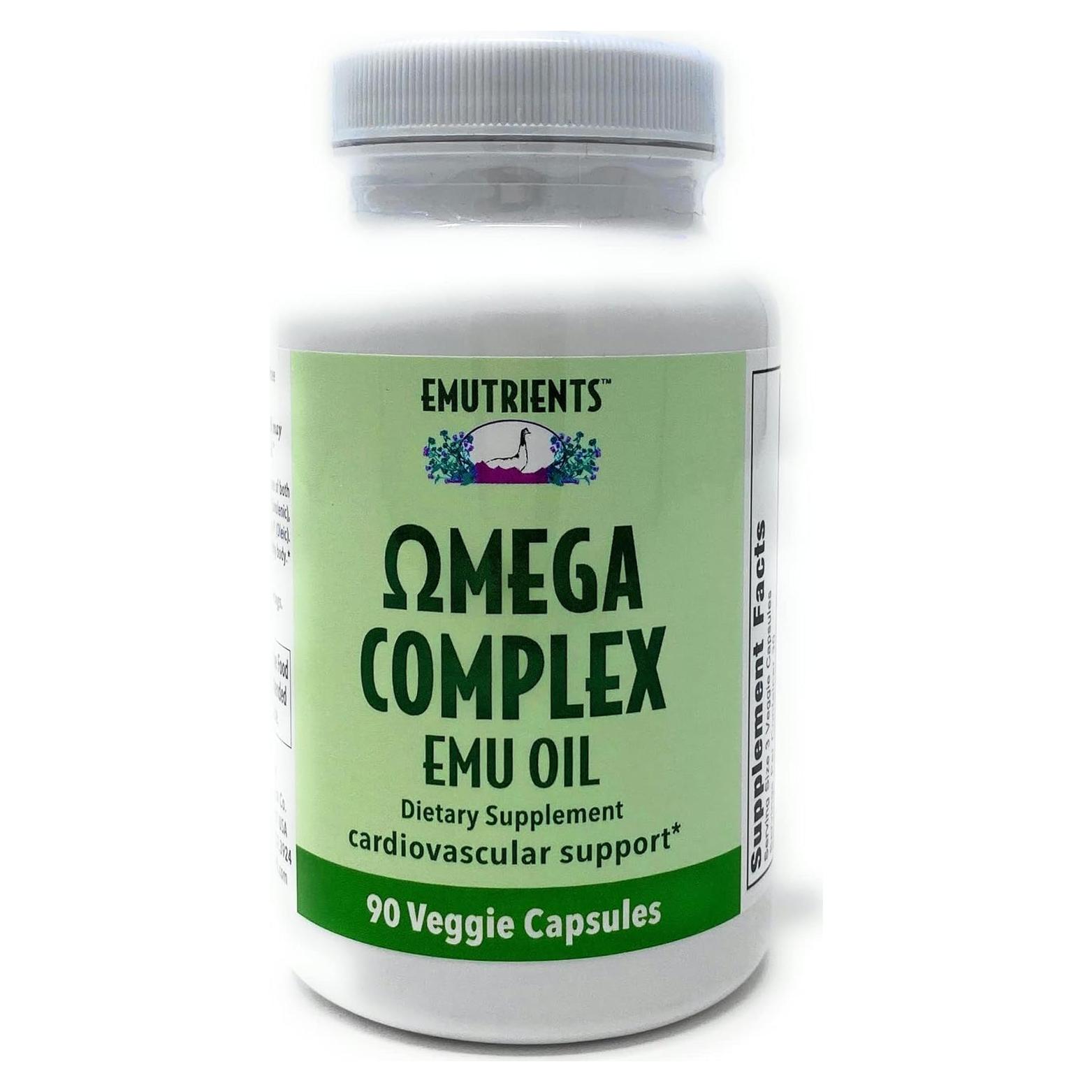 Suplemento Omega Complejo Aceite de Emú 750mg Montana Emu Ranch